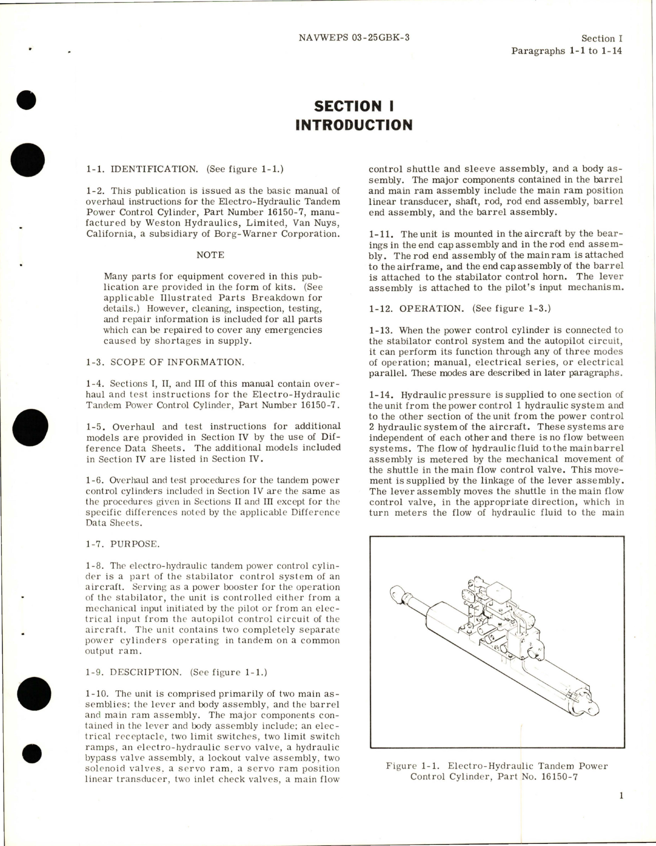 Sample page 7 from AirCorps Library document: Overhaul Instructions for Electro-Hydraulic Tandem Power Control Cylinder - Parts 16150-7, 16150-8, 16150-11, and 16150-12 
