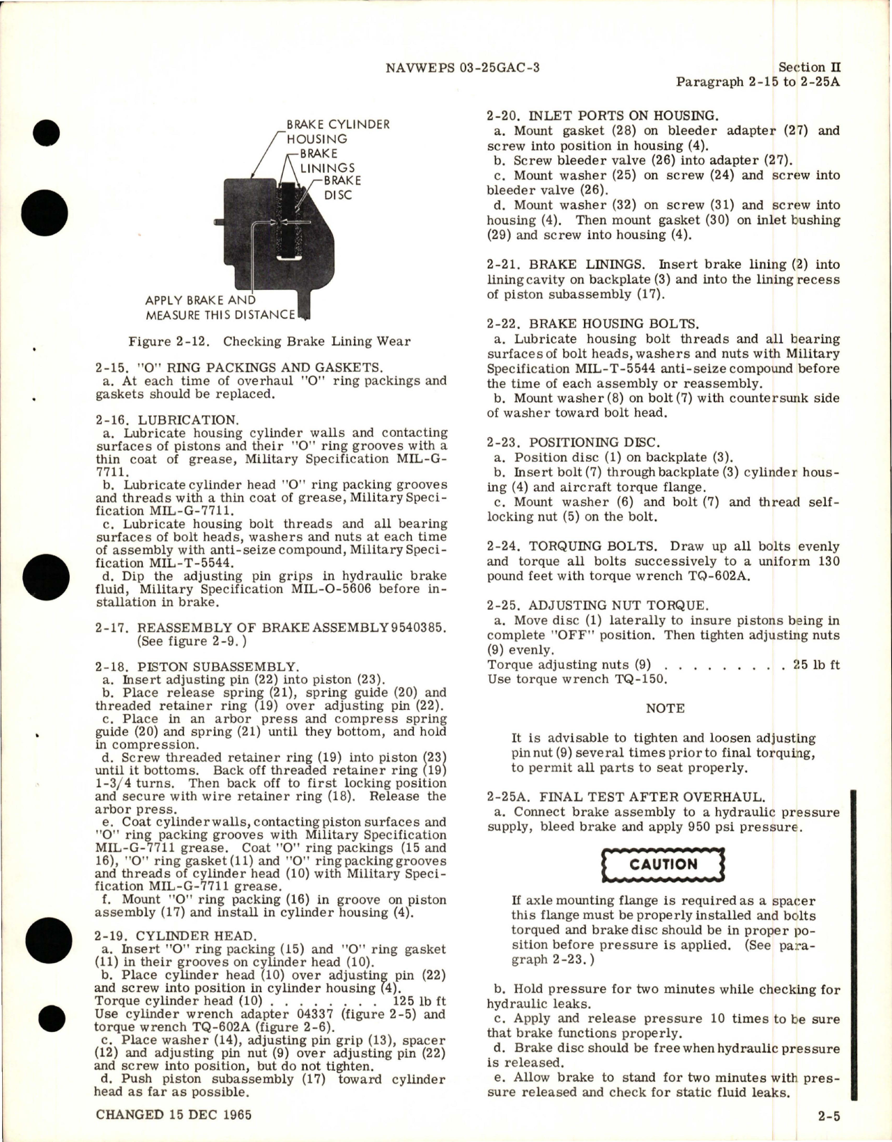 Sample page 5 from AirCorps Library document: Overhaul Instructions for Disc Brakes