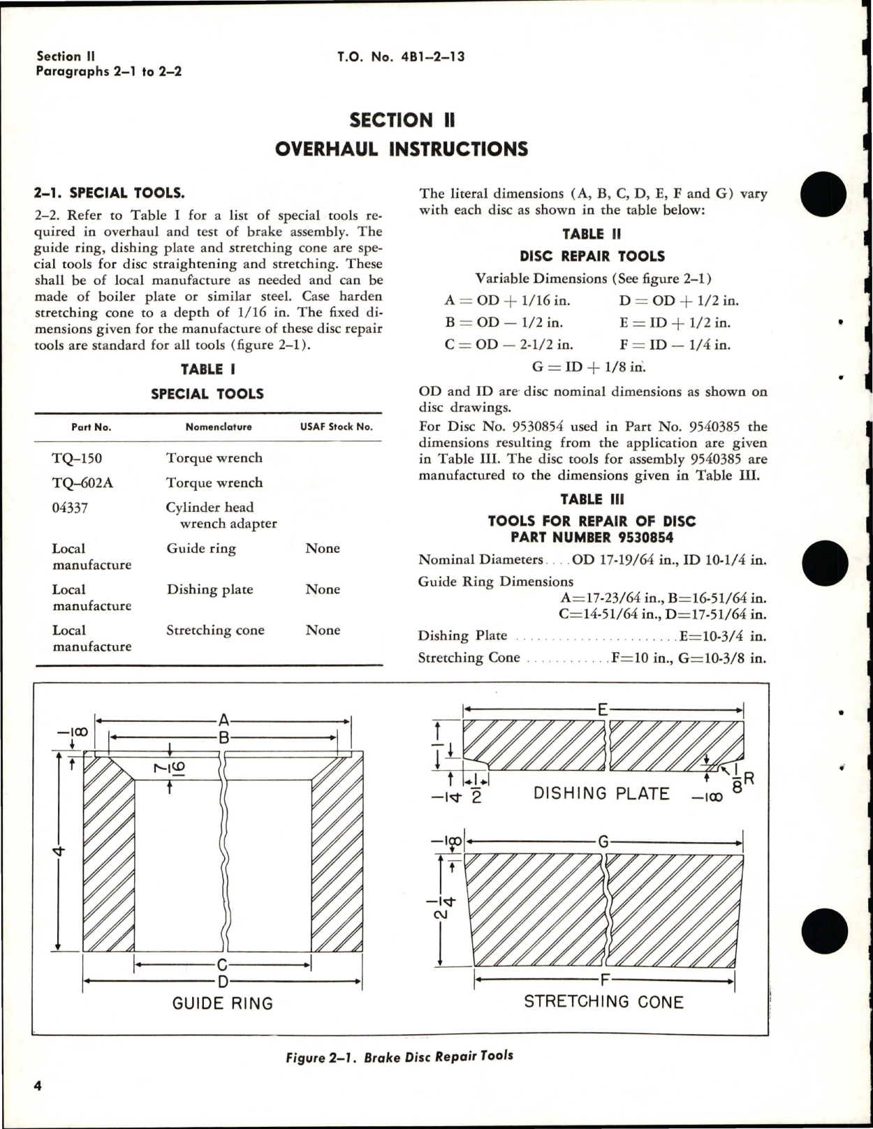 Sample page 8 from AirCorps Library document: Overhaul Instructions for Single and Dual Disc Brakes