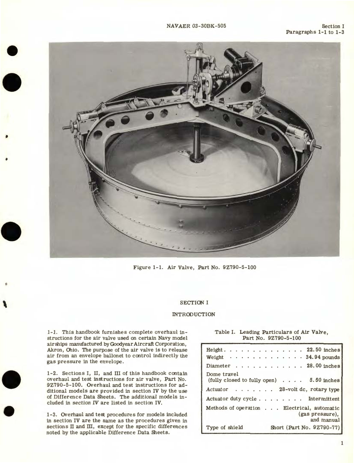 Sample page 5 from AirCorps Library document: Overhaul Instructions for Air and Gas Valves Part No. 9Z790-5