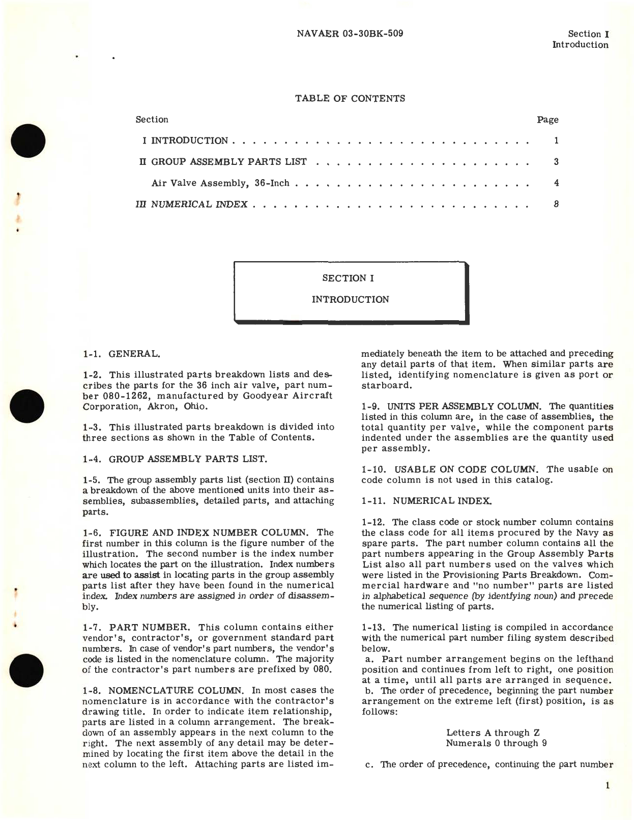 Sample page 3 from AirCorps Library document: Illustrated Parts Breakdown for Air Valve Part  No. 080-1262 