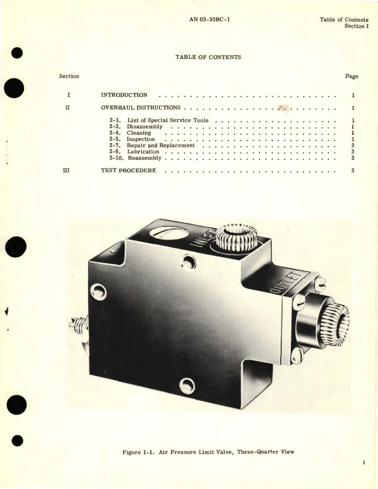 Sample page 3 from AirCorps Library document: Overhaul Instructions for Air Pressure Limit Valve Model HC-4862