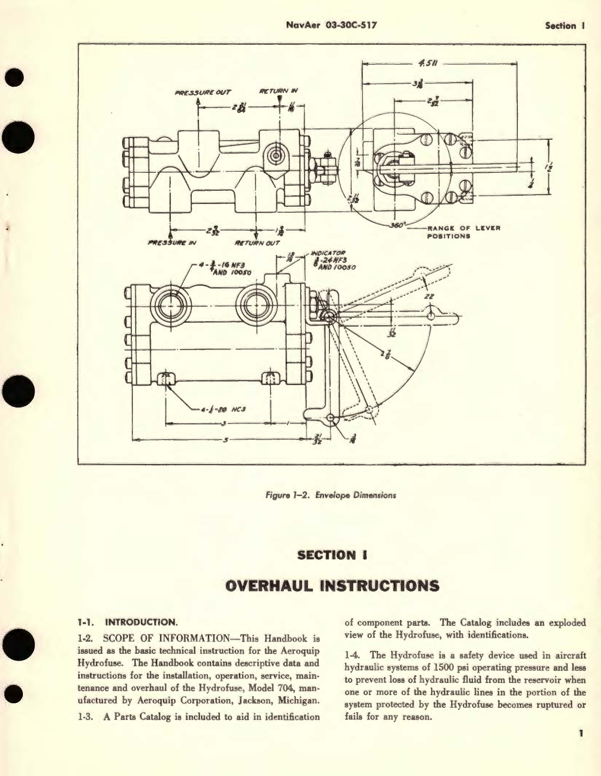 Sample page 5 from AirCorps Library document: Overhaul Instructions with Parts Catalog for Hydrofuse Model 704 