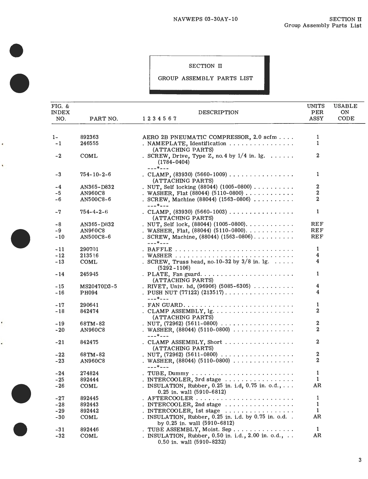 Sample page 7 from AirCorps Library document: Illustrated Parts Breakdown for Aero 2B Pneumatic Compressor Part No. 892363