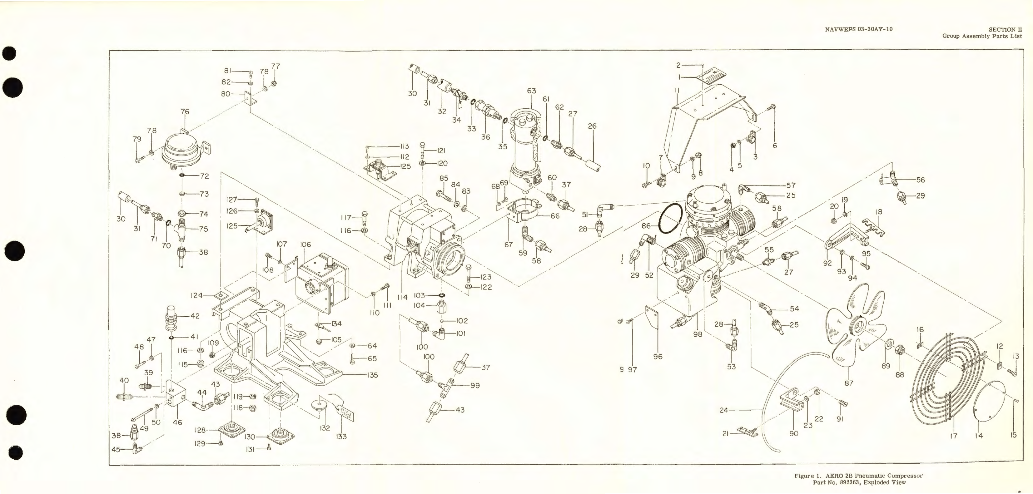 Sample page 9 from AirCorps Library document: Illustrated Parts Breakdown for Aero 2B Pneumatic Compressor Part No. 892363