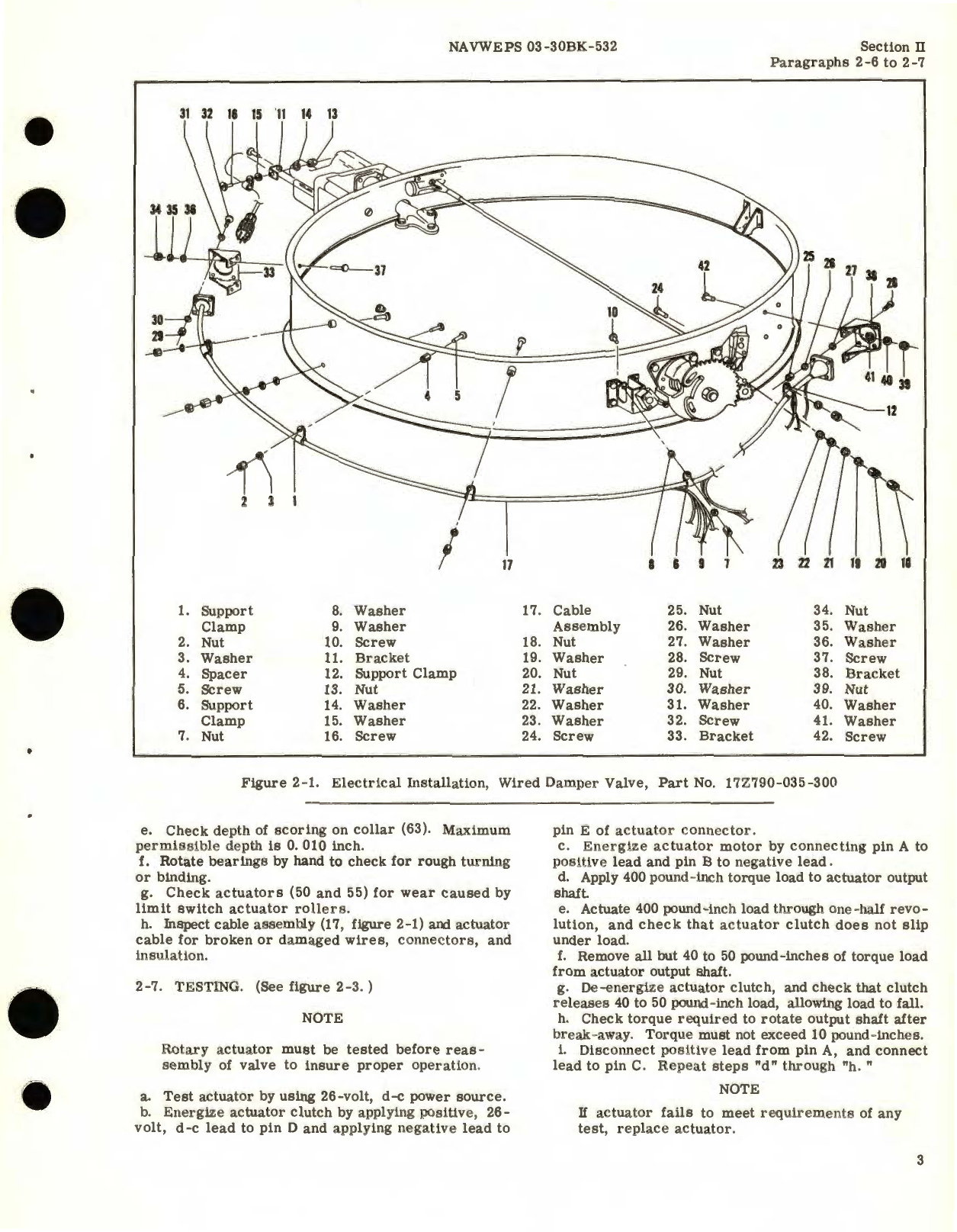 Sample page 7 from AirCorps Library document: Overhaul Instructions for Wired Damper Valves Part No. 172790-035