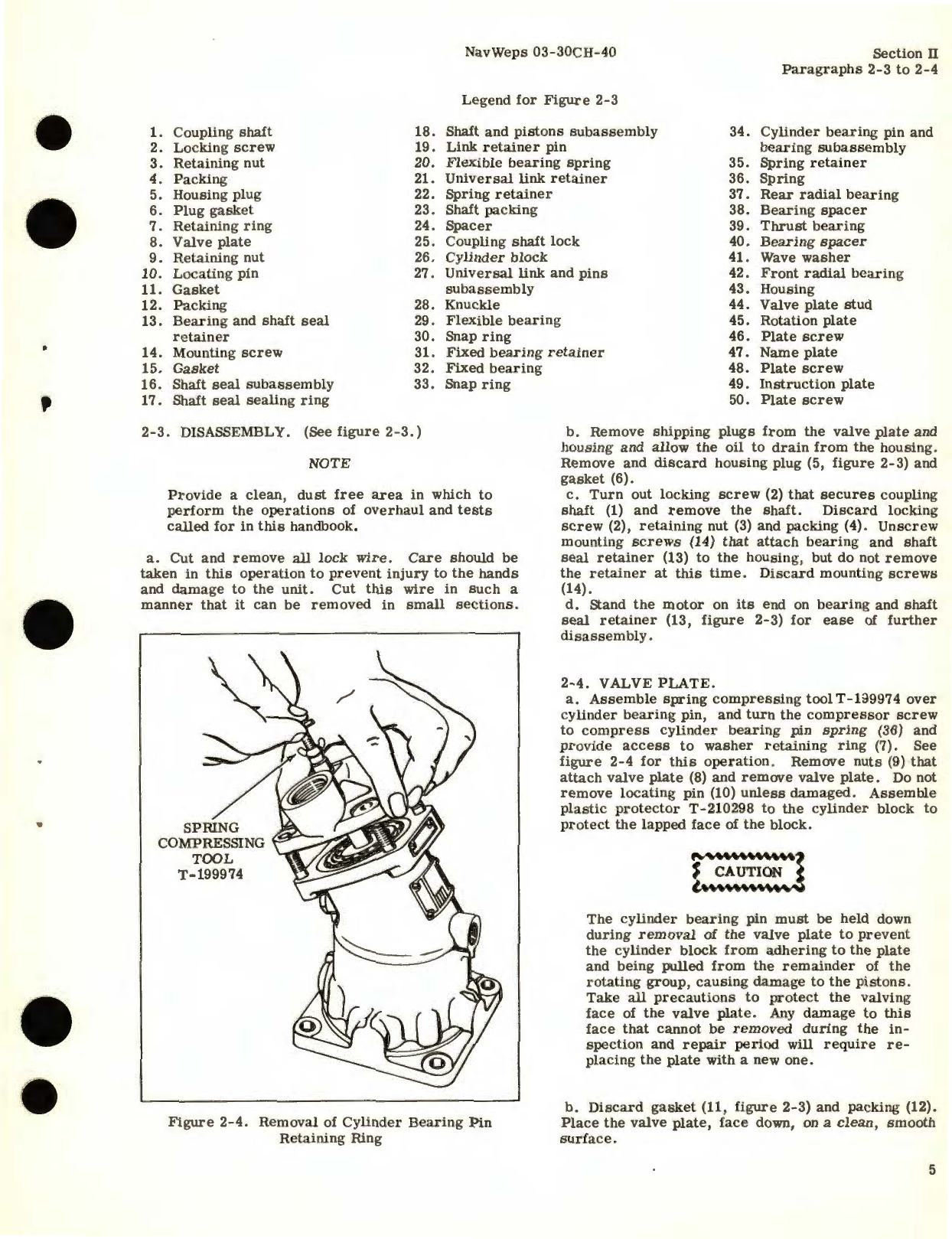 Sample page 9 from AirCorps Library document: Overhaul Instructions for Hydraulic Motor Assembly Models MF30, MF42, MF50, MF60, MF62 