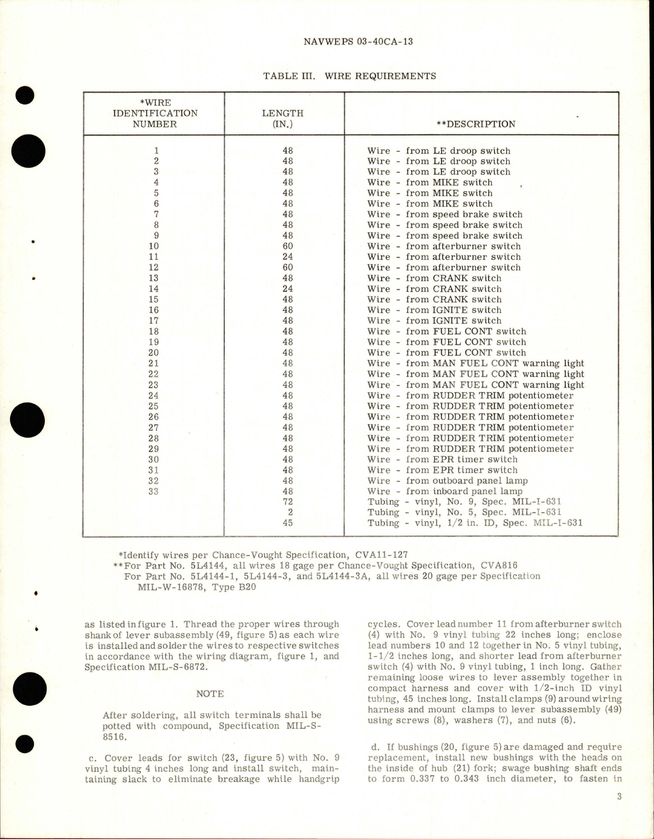 Sample page 5 from AirCorps Library document: Overhaul Instructions with Parts Breakdown for Engine Control Quadrant - Parts 5L4144, 5L4144-1, 5L4144-3, and 5L4144-3A 