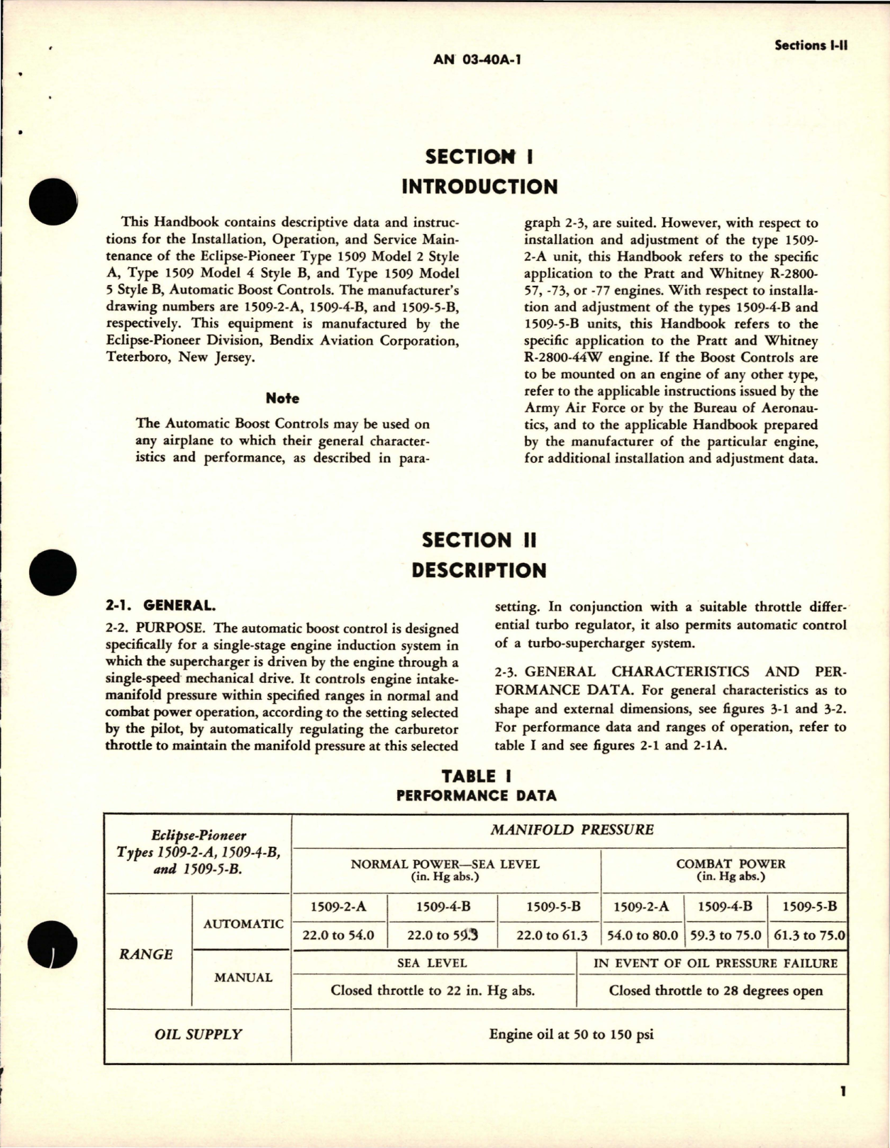 Sample page 7 from AirCorps Library document: Operation and Service Instructions for Automatic Boost Control - Types 1509-2-A, 1509-4-B, and 1509-5-B 