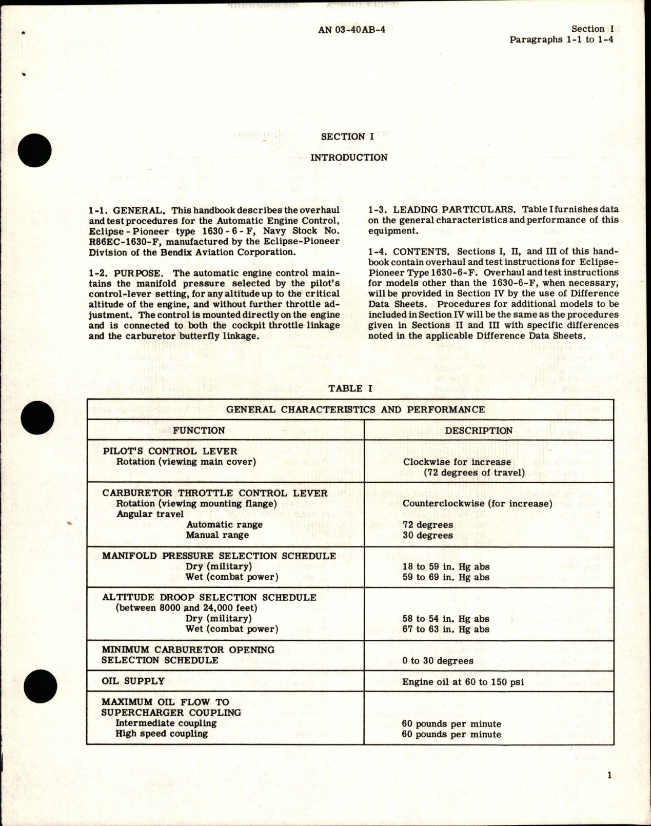 Sample page 5 from AirCorps Library document: Overhaul Instructions for Automatic Engine Control - Part 1630-6-F 