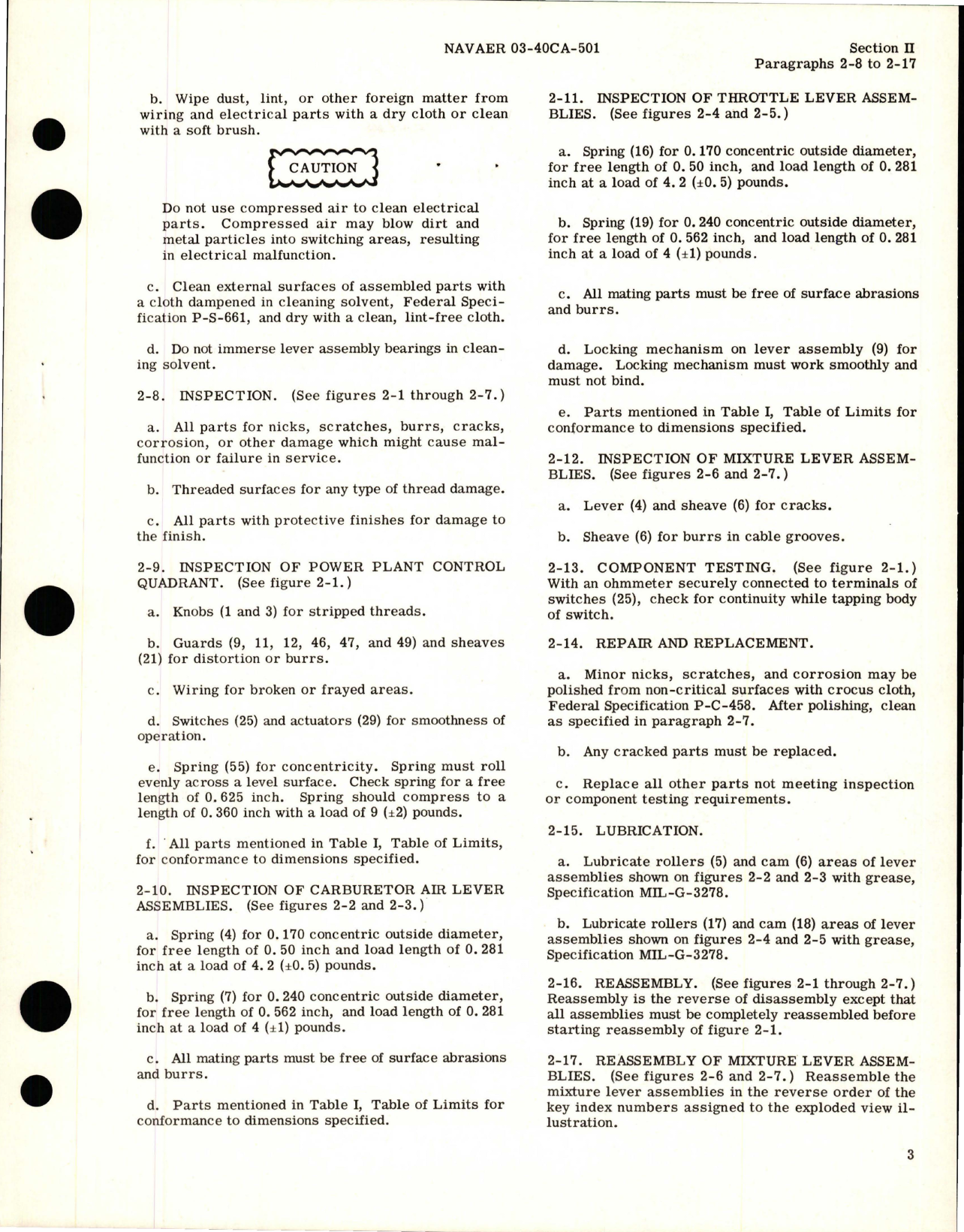 Sample page 7 from AirCorps Library document: Overhaul Instructions for Power Plant Control Quadrant - Parts 5L2931-0, 5L2931-1, 5L2931-2, and 5L2931-3 