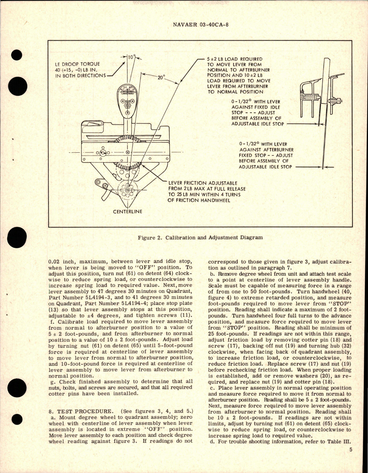 Sample page 7 from AirCorps Library document: Overhaul Instructions with Parts Breakdown for Engine Control Quadrant - Parts 5L4194-3 and 5L4194-4
