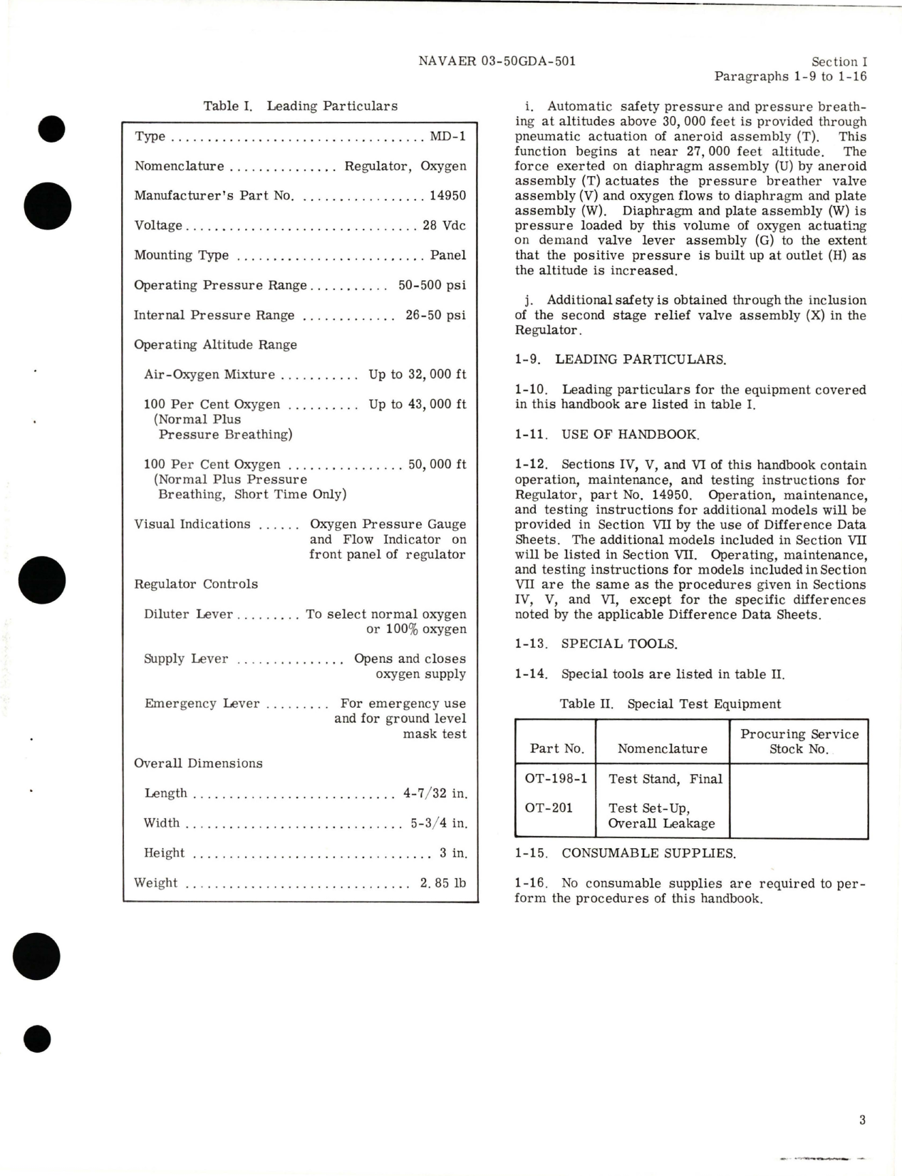 Sample page 7 from AirCorps Library document: Operation and Maintenance Instructions for Oxygen Regulator 