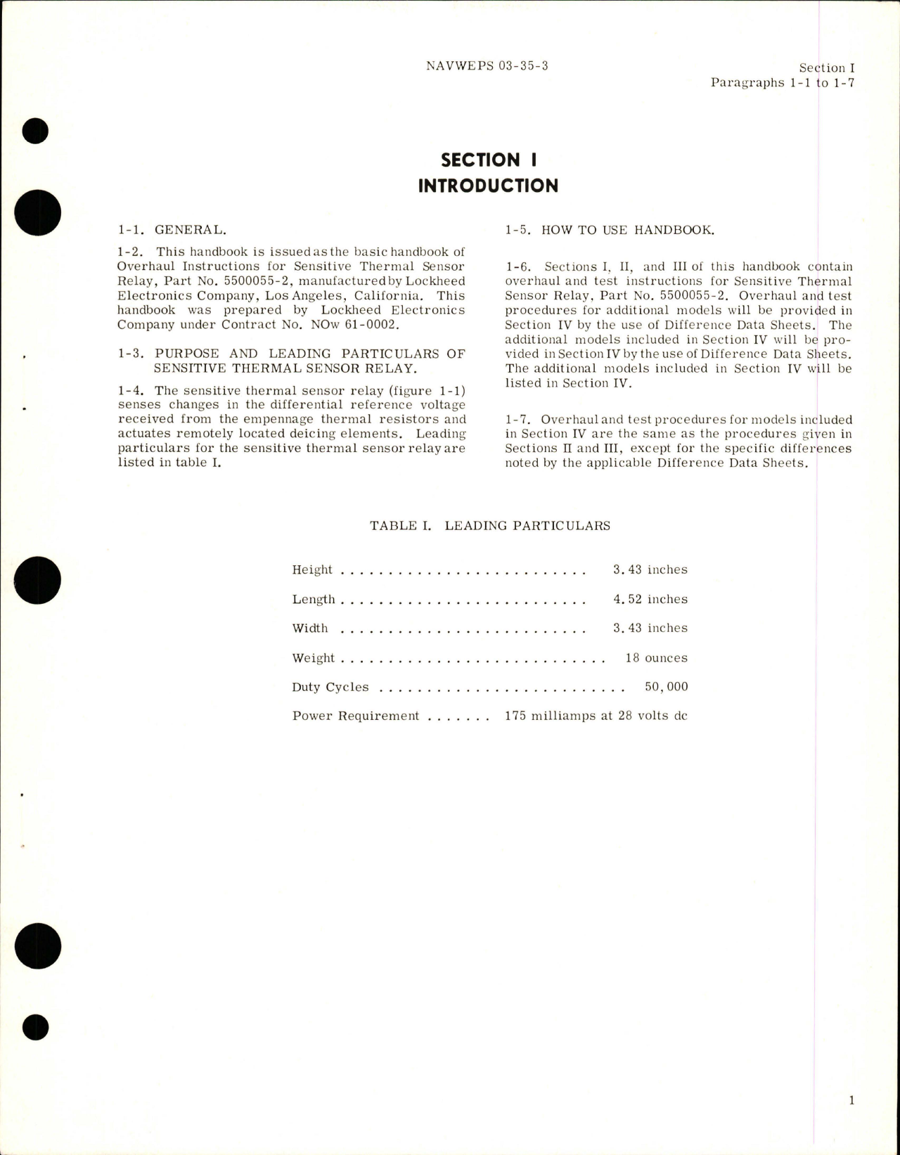 Sample page 5 from AirCorps Library document: Overhaul Instructions for Sensitive Thermal Sensor Relay  - Part 5500055-2