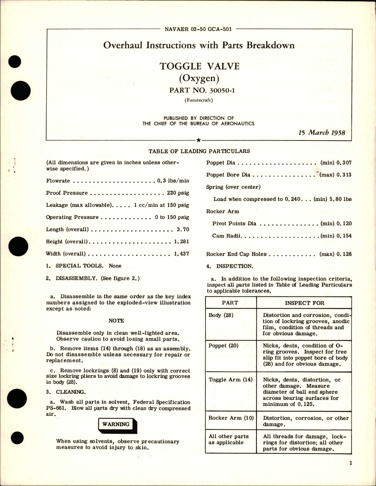 Sample page 1 from AirCorps Library document: Instruction Manual for De-Icer Care & Maintenance Installation Inspection Repairs