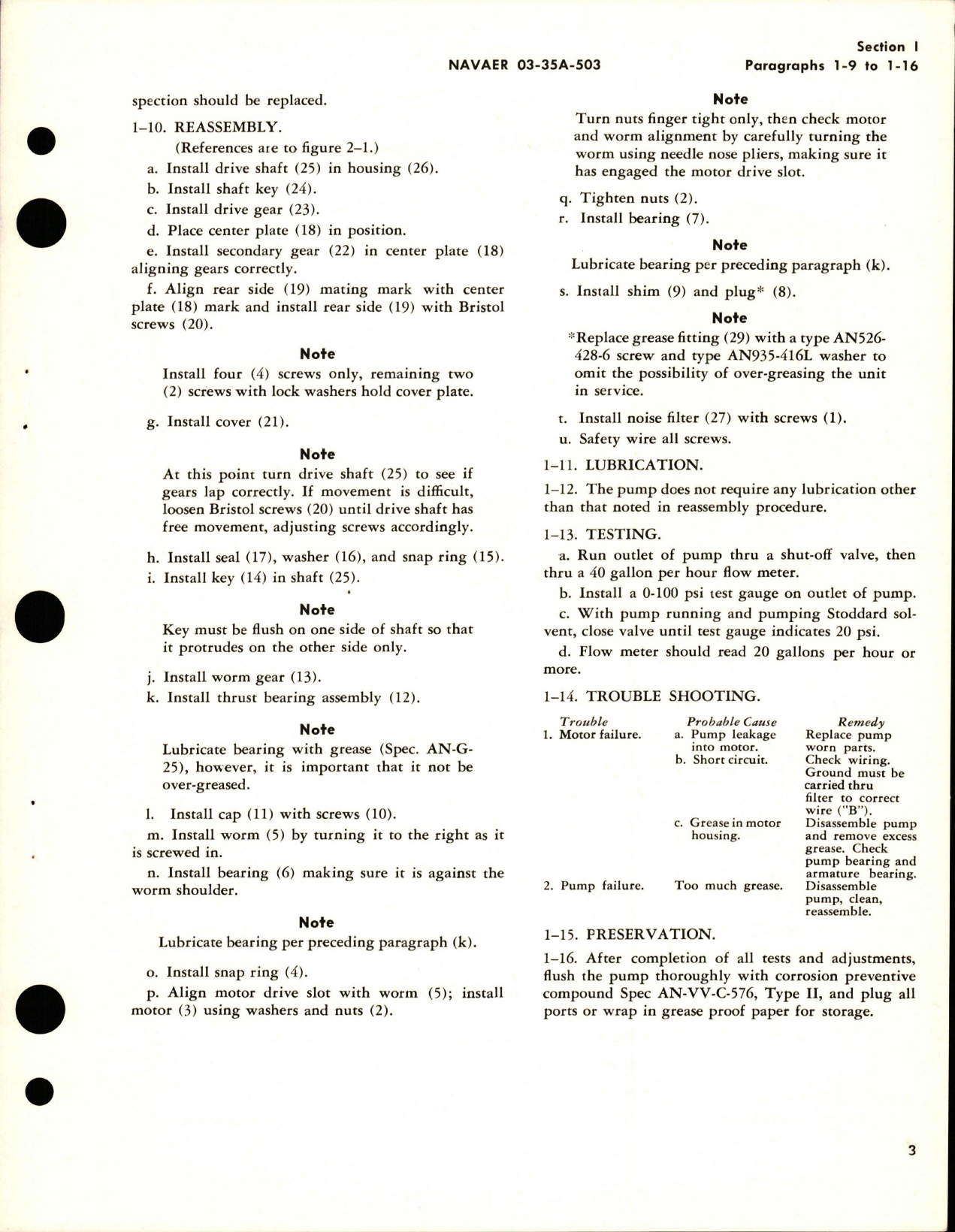 Sample page 5 from AirCorps Library document: Overhaul Instructions with Parts Catalog for Windshield Degreaser Pump - Model 1505-5