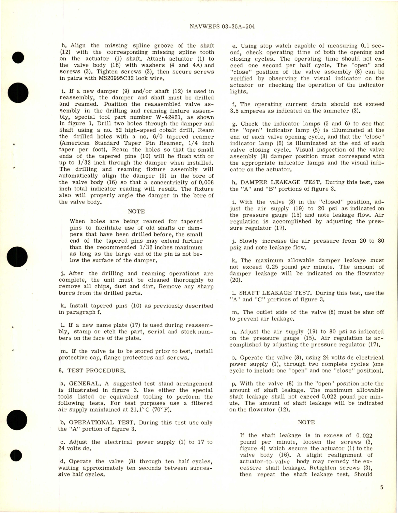 Sample page 5 from AirCorps Library document: Overhaul Instructions with Parts Breakdown for Anti-Icing - Motor Actuated Butterfly Air Valve Assembly - Part 1333-542003