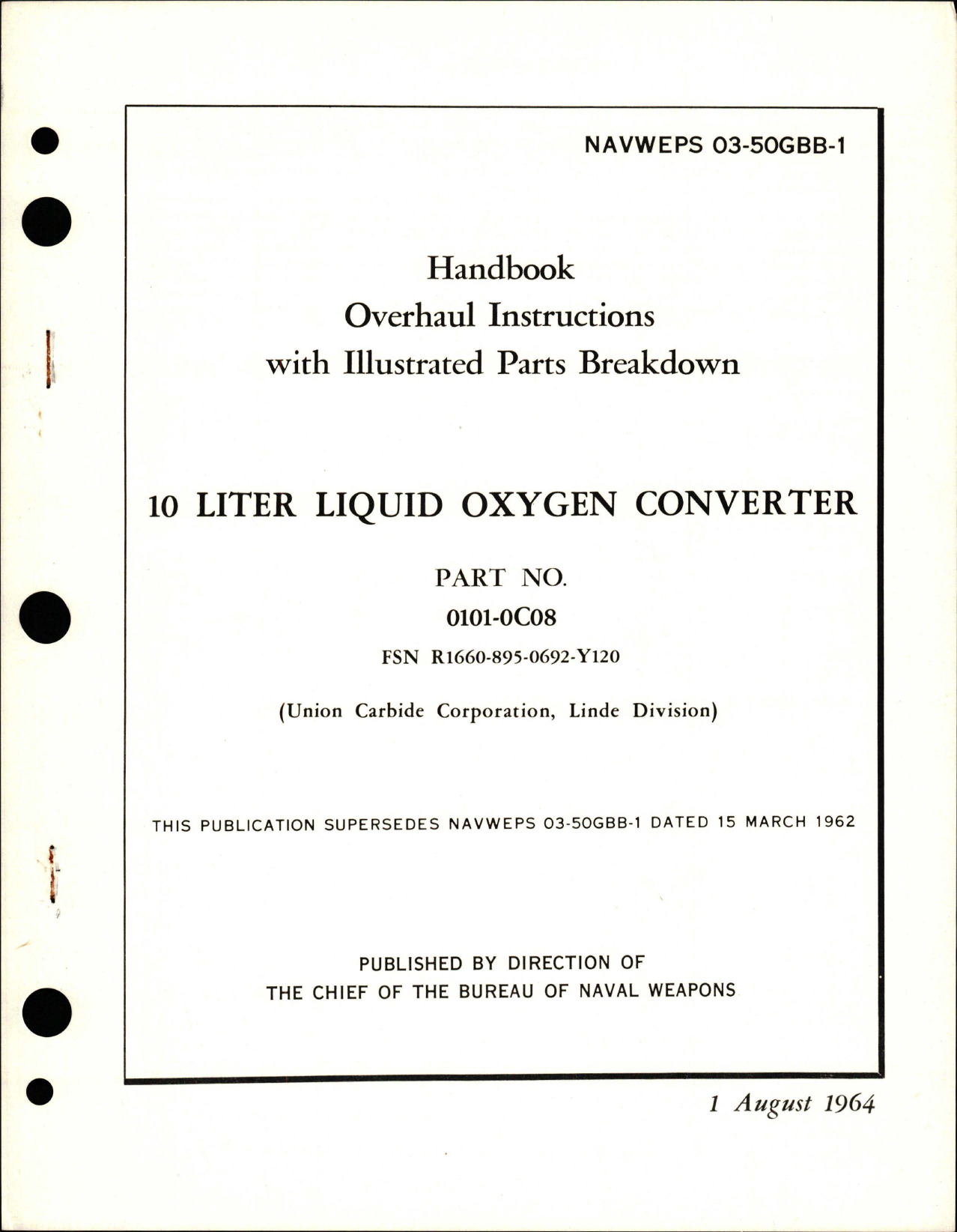 Sample page 1 from AirCorps Library document: Overhaul Instructions for Empennage De-Icer Control - Part 1035040-1