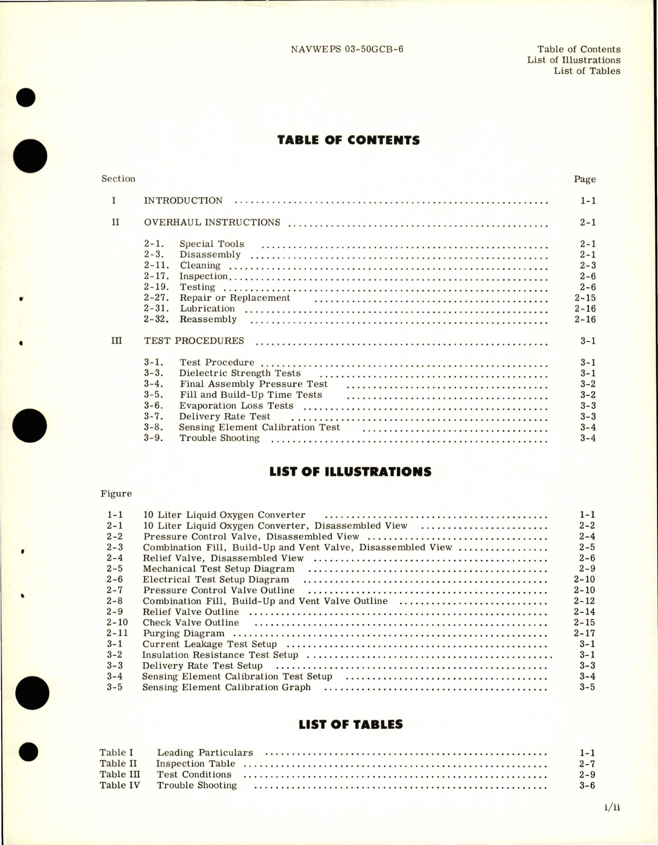 Sample page 5 from AirCorps Library document: Overhaul Instructions for 10-Liter Liquid Oxygen Converter - Part 21170-2 