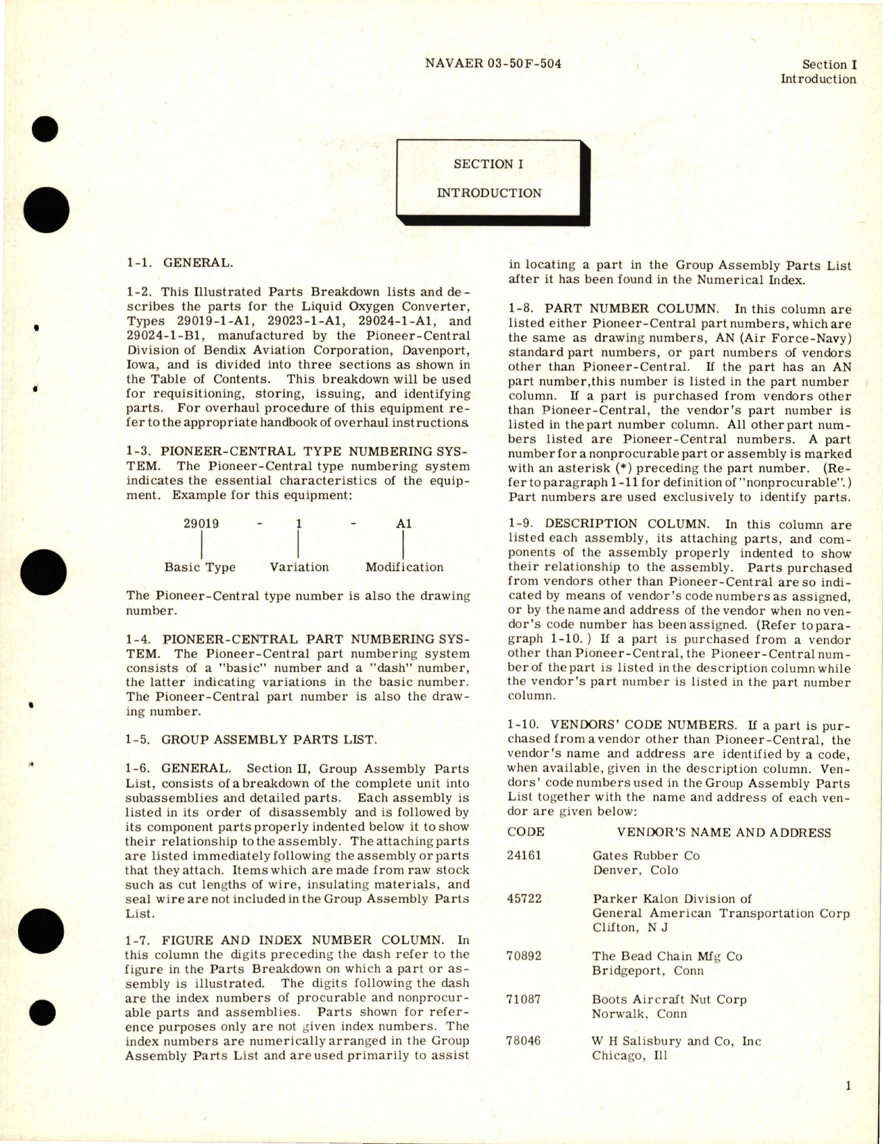Sample page 5 from AirCorps Library document: Illustrated Parts Breakdown for Liquid Oxygen Converter - Type - 29019-1-A1, 29023-1-A1, 29024-1-A1, and 29024-1-B1