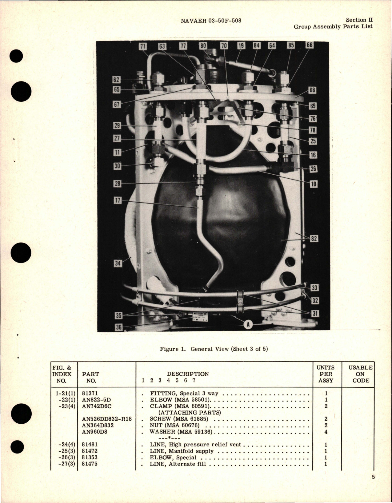 Sample page 7 from AirCorps Library document: Illustrated Parts Breakdown for Liquid Oxygen Converter Assembly - 78113-A