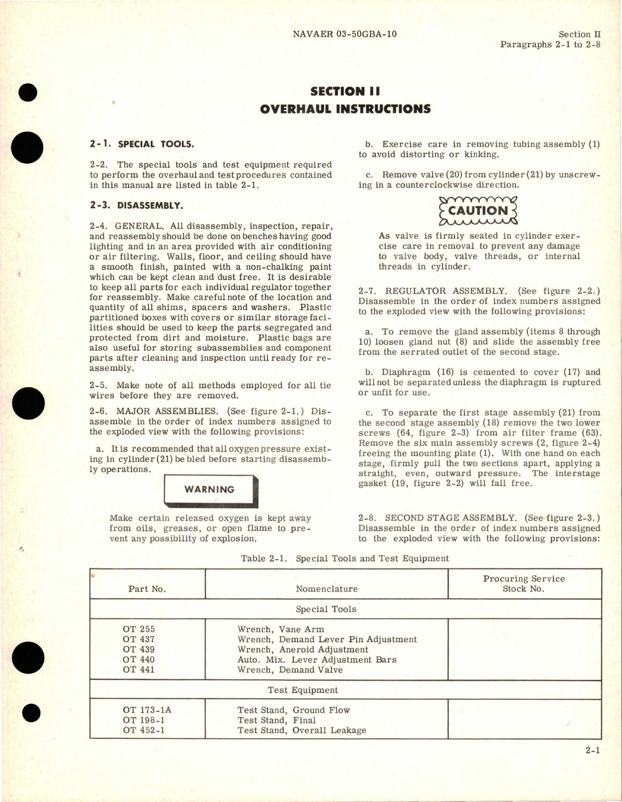Sample page 7 from AirCorps Library document: Overhaul Instructions for Portable High Pressure Oxygen Unit - Part 15425 