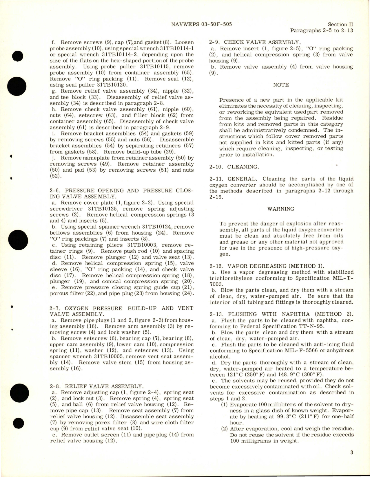 Sample page 7 from AirCorps Library document: Overhaul Instructions for Liquid Oxygen Converter - Types 29016-1-A1, 29022-1-A1, and 9022-1-A2 