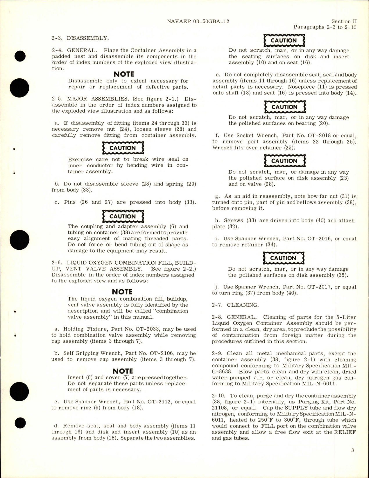 Sample page 5 from AirCorps Library document: Overhaul Instructions for 5-Liter Liquid Oxygen Container Assembly - Part 21062-1 