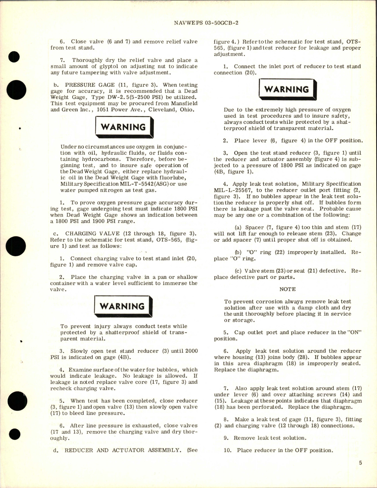Sample page 7 from AirCorps Library document: Overhaul Instructions w Parts Breakdown for Emergency Oxygen System 