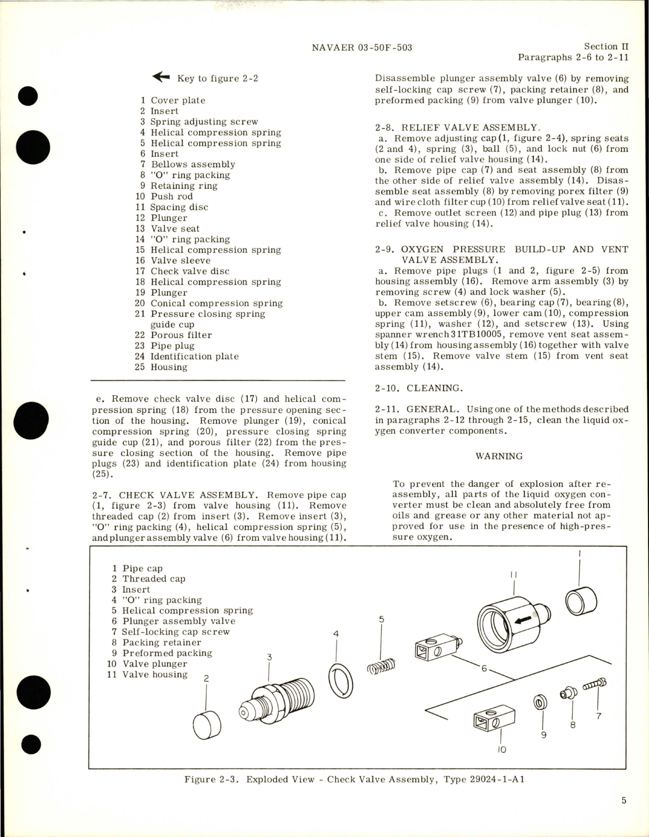 Sample page 9 from AirCorps Library document: Overhaul Instructions for Liquid Oxygen Converter - Types 29019-1-A1, 29023-1-A1, 29024-1-A1, and 29024-1-B1