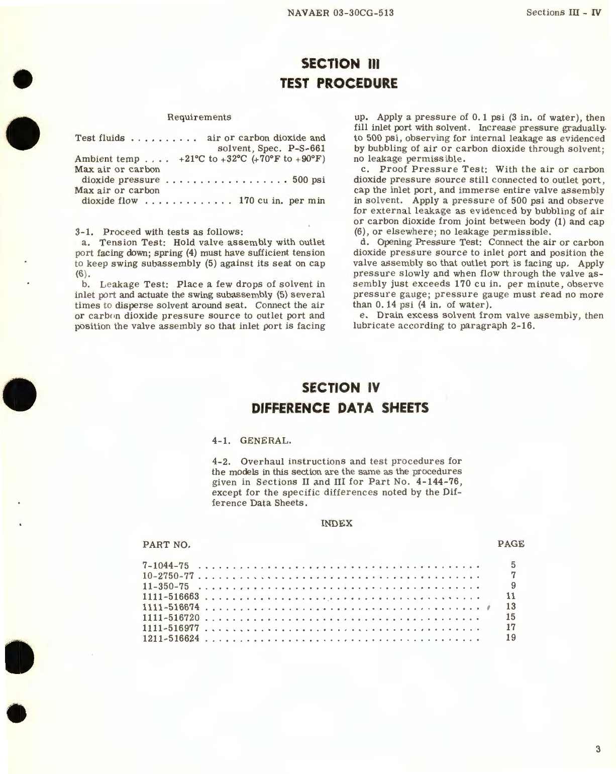 Sample page 5 from AirCorps Library document: Overhaul Instructions for Fuel Swing Check Valve Assembly Part No. 4-144, 7-1044, 10-2750, 11-350, 111, and 1211