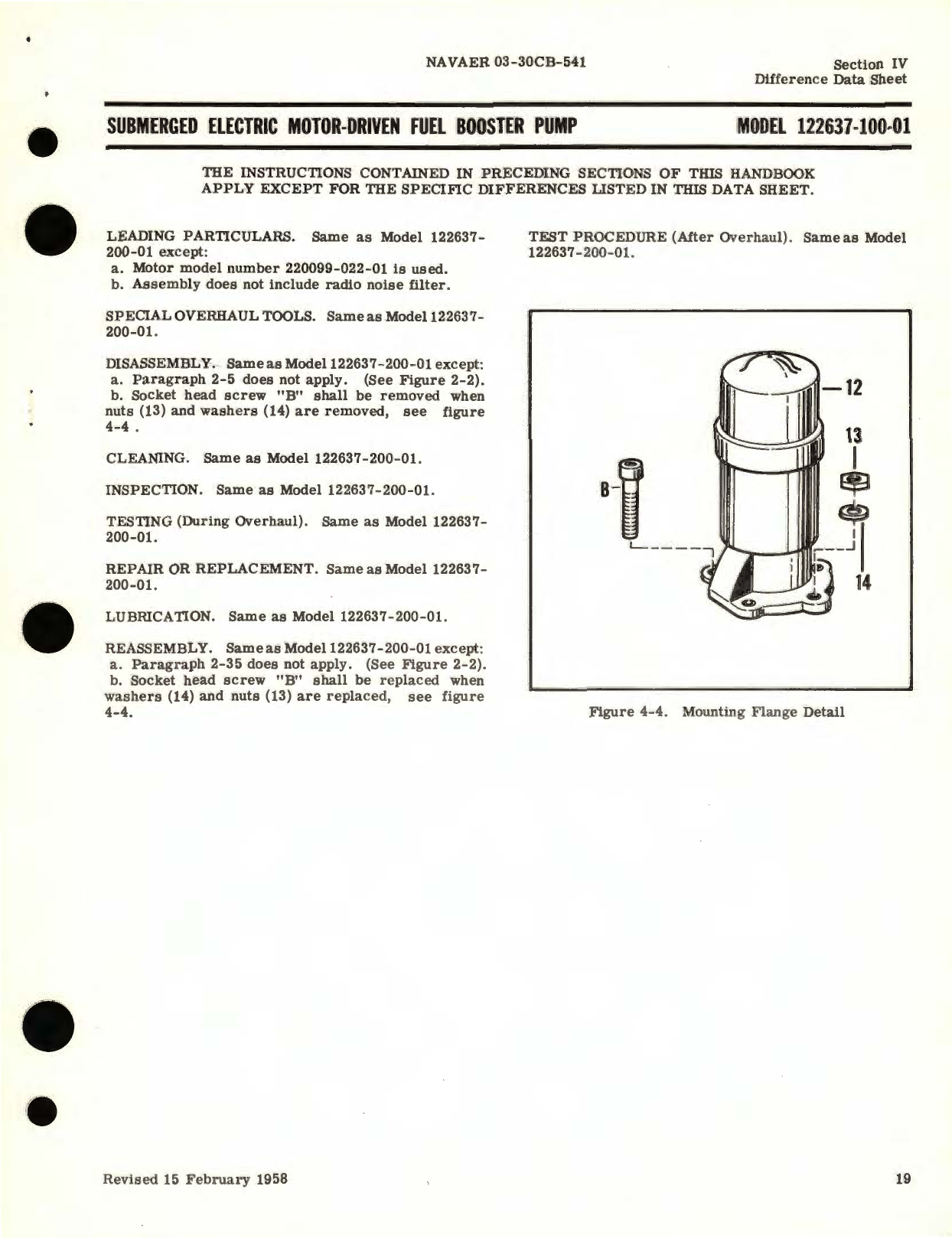 Sample page 5 from AirCorps Library document: Overhaul Instructions for Submerged Electric Motor-Driven Fuel Booster Pumps 122637 Series 