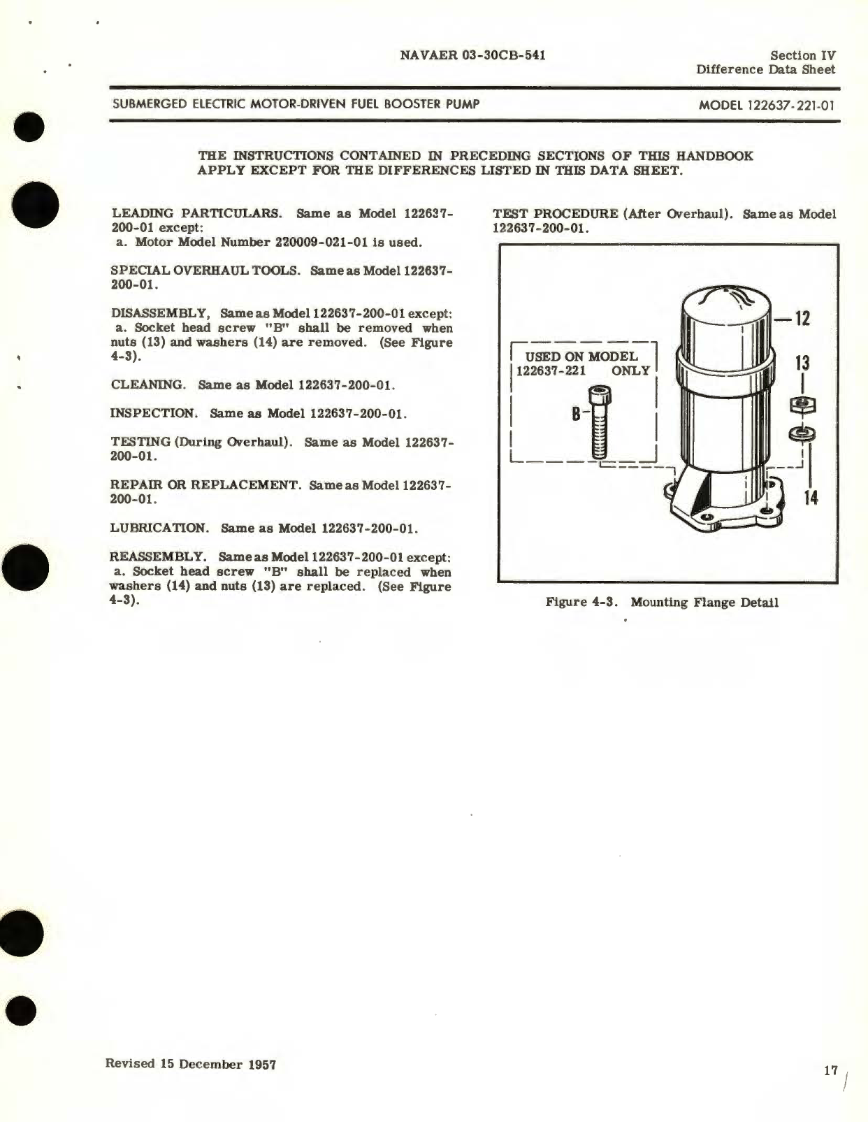 Sample page 5 from AirCorps Library document: Overhaul Instructions for Submerged Electric Motor-Driven Fuel Booster Pumps 122637 Series 