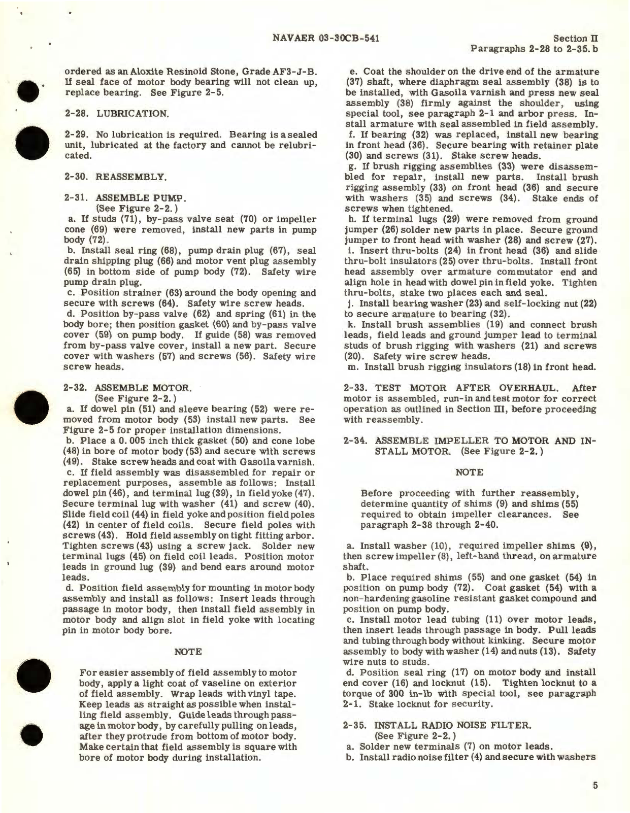 Sample page 9 from AirCorps Library document: Overhaul Instructions for Submerged Electric Motor-Driven Fuel Booster Pumps 122637 Series 