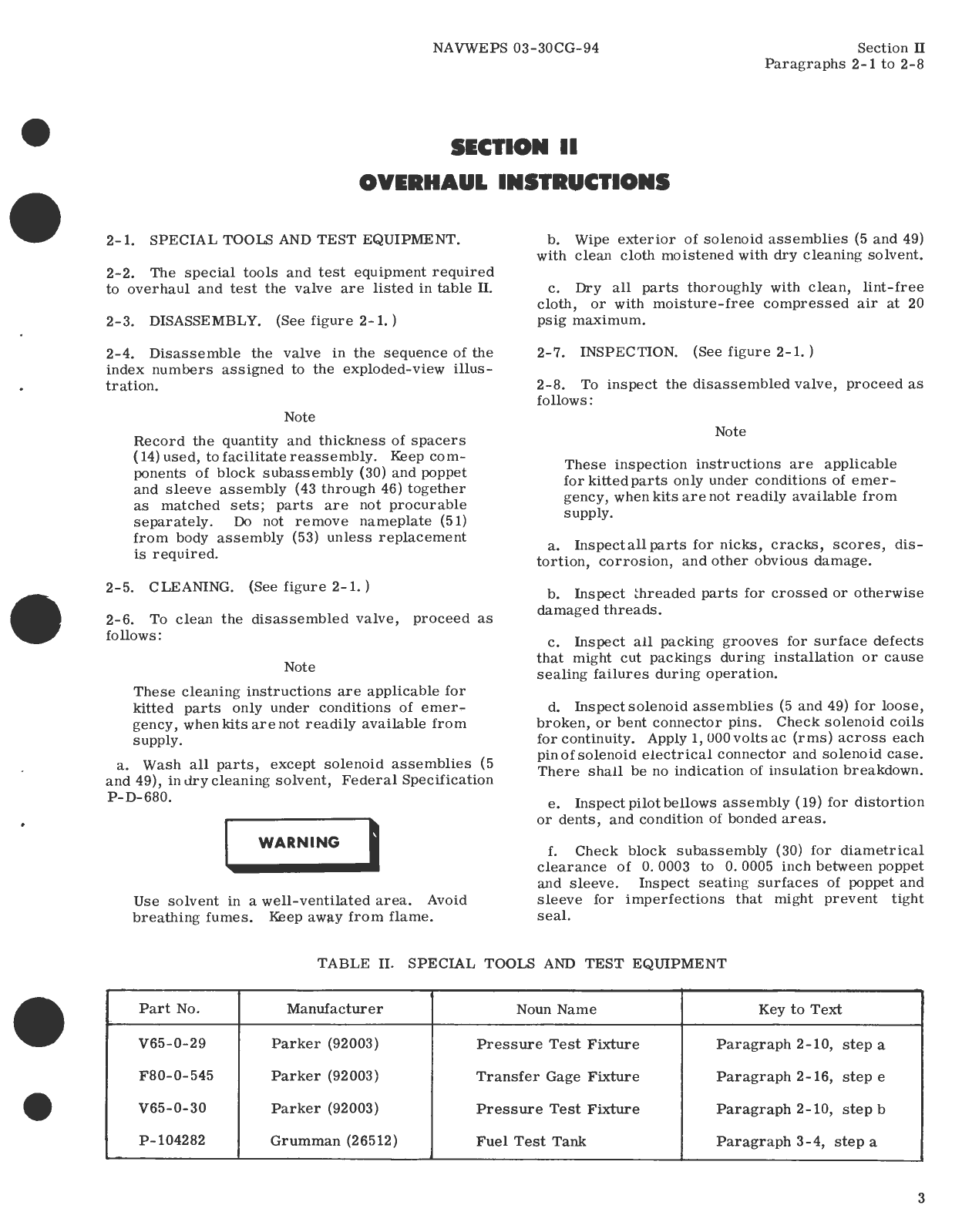 Sample page 5 from AirCorps Library document: Overhaul Instructions for Wing Tank Pressure Regulator Valve Part No. 1361-586592M2