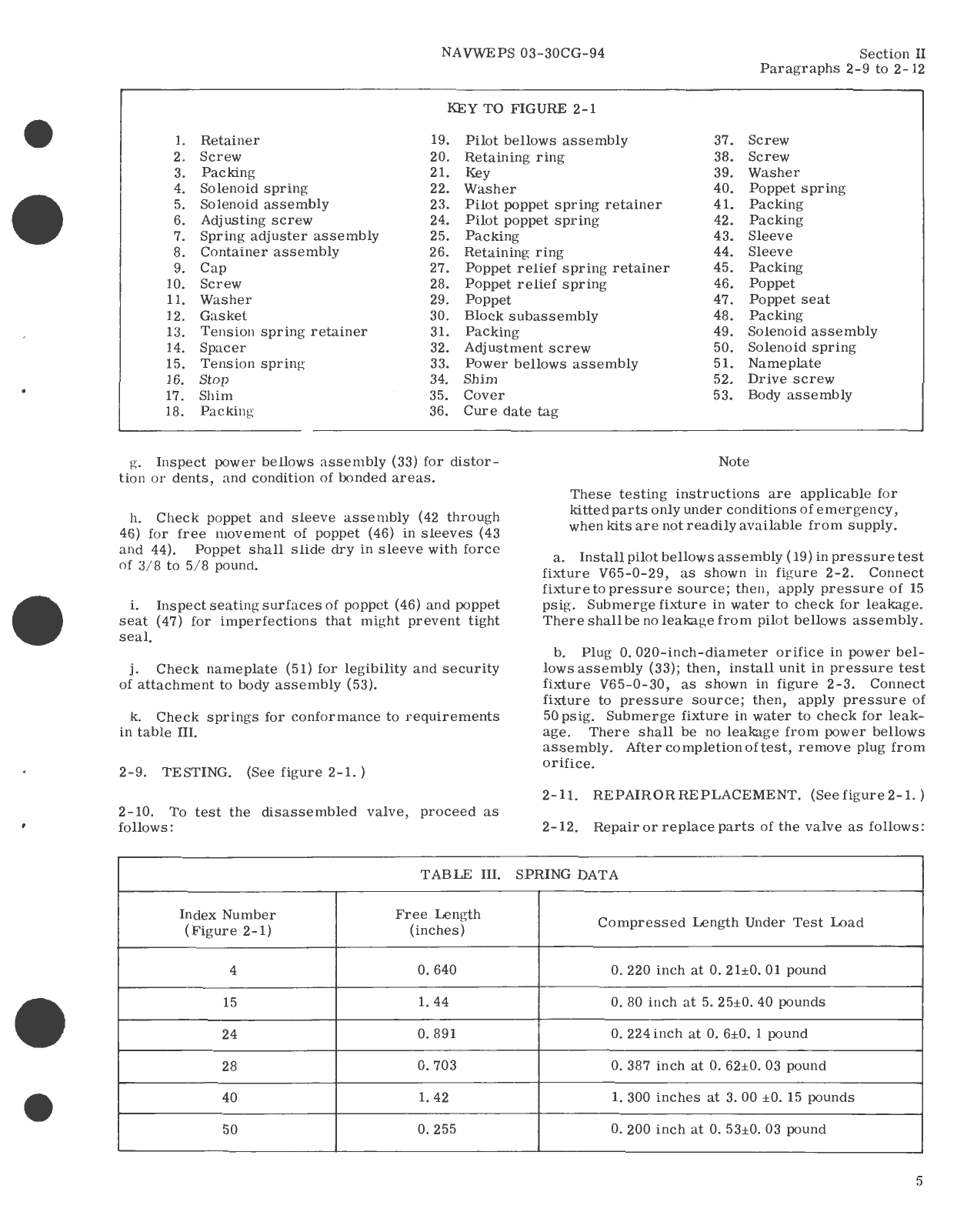 Sample page 7 from AirCorps Library document: Overhaul Instructions for Wing Tank Pressure Regulator Valve Part No. 1361-586592M2