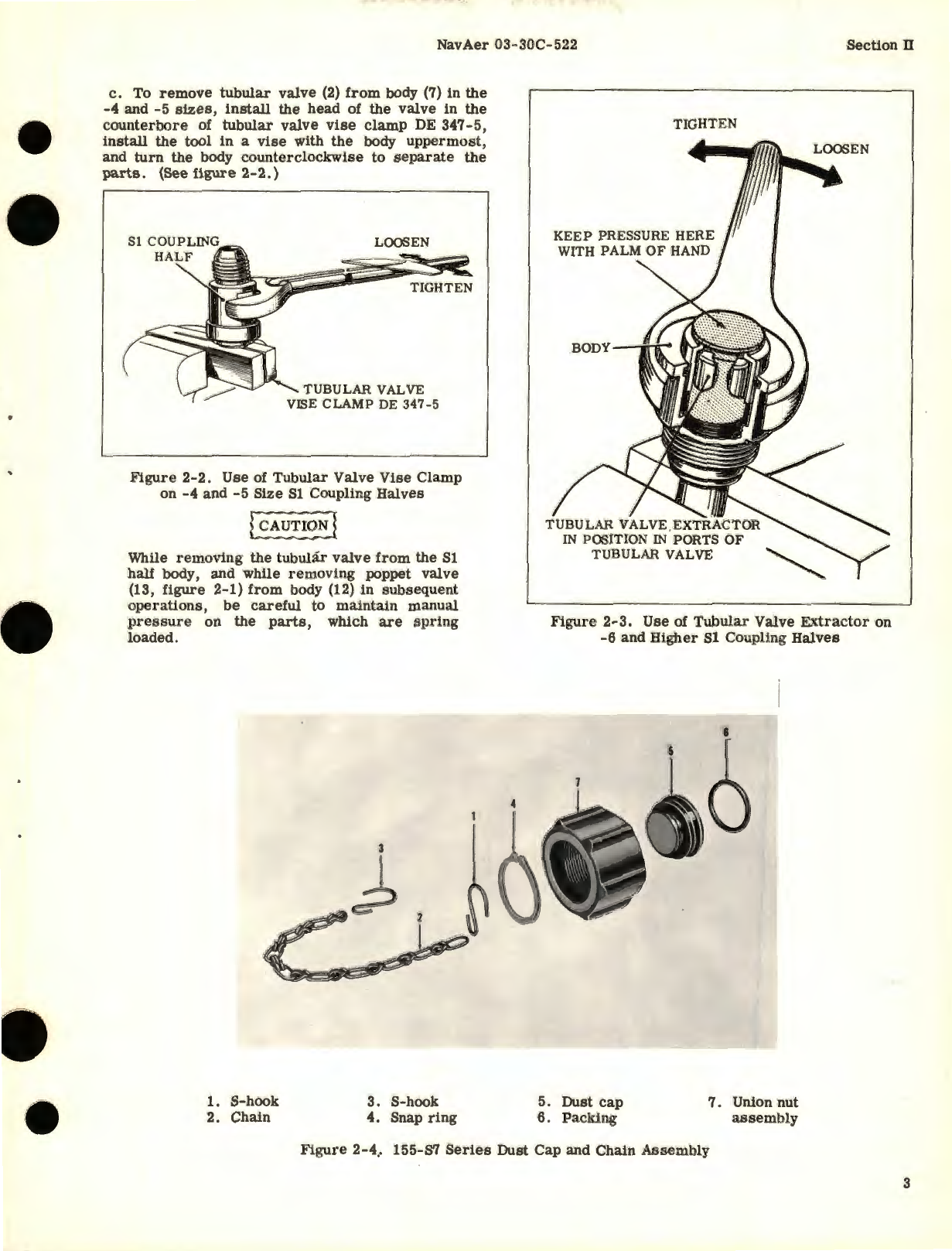 Sample page 7 from AirCorps Library document: Overhaul Instructions for Self-Sealing Couplings and Accessories Series 140, 145, 155 