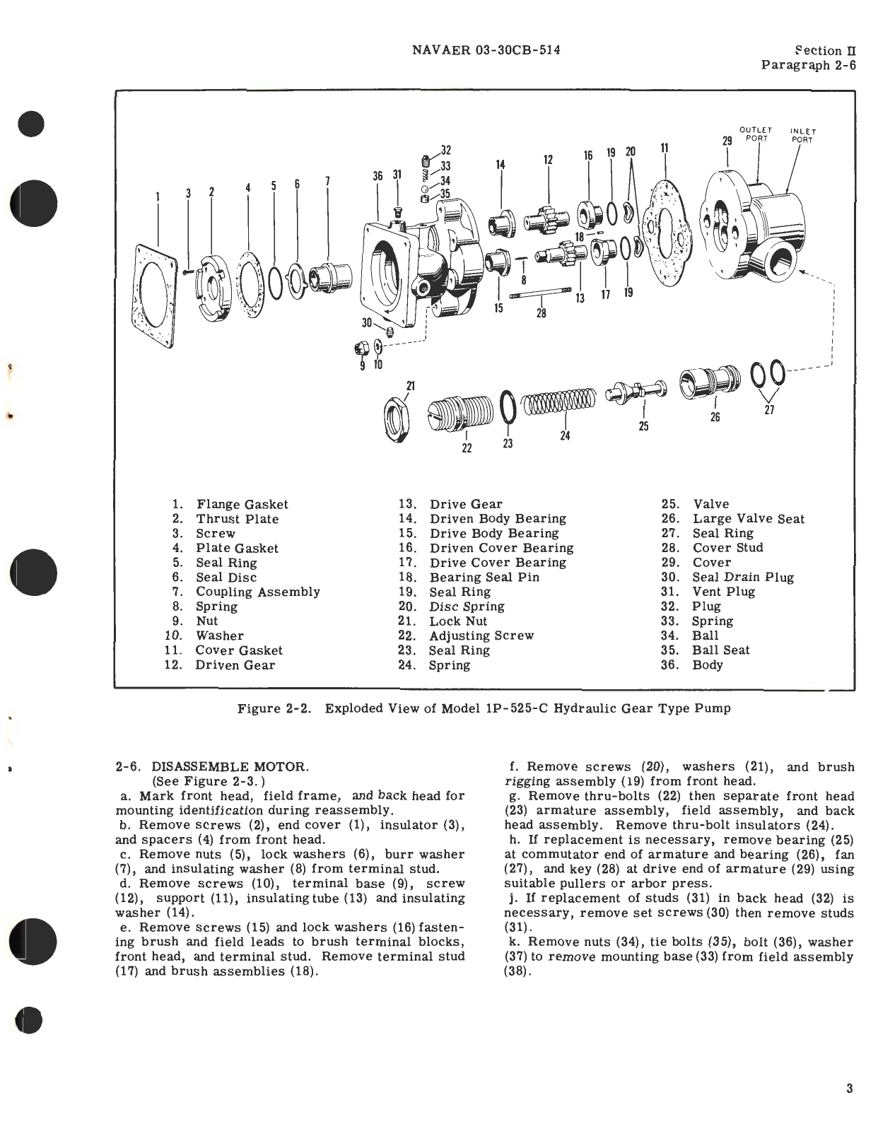 Sample page 7 from AirCorps Library document: Overhaul Instructions for Electric Motor-Driven Hydraulic Gear Type Pump Model 1E-777 Series 