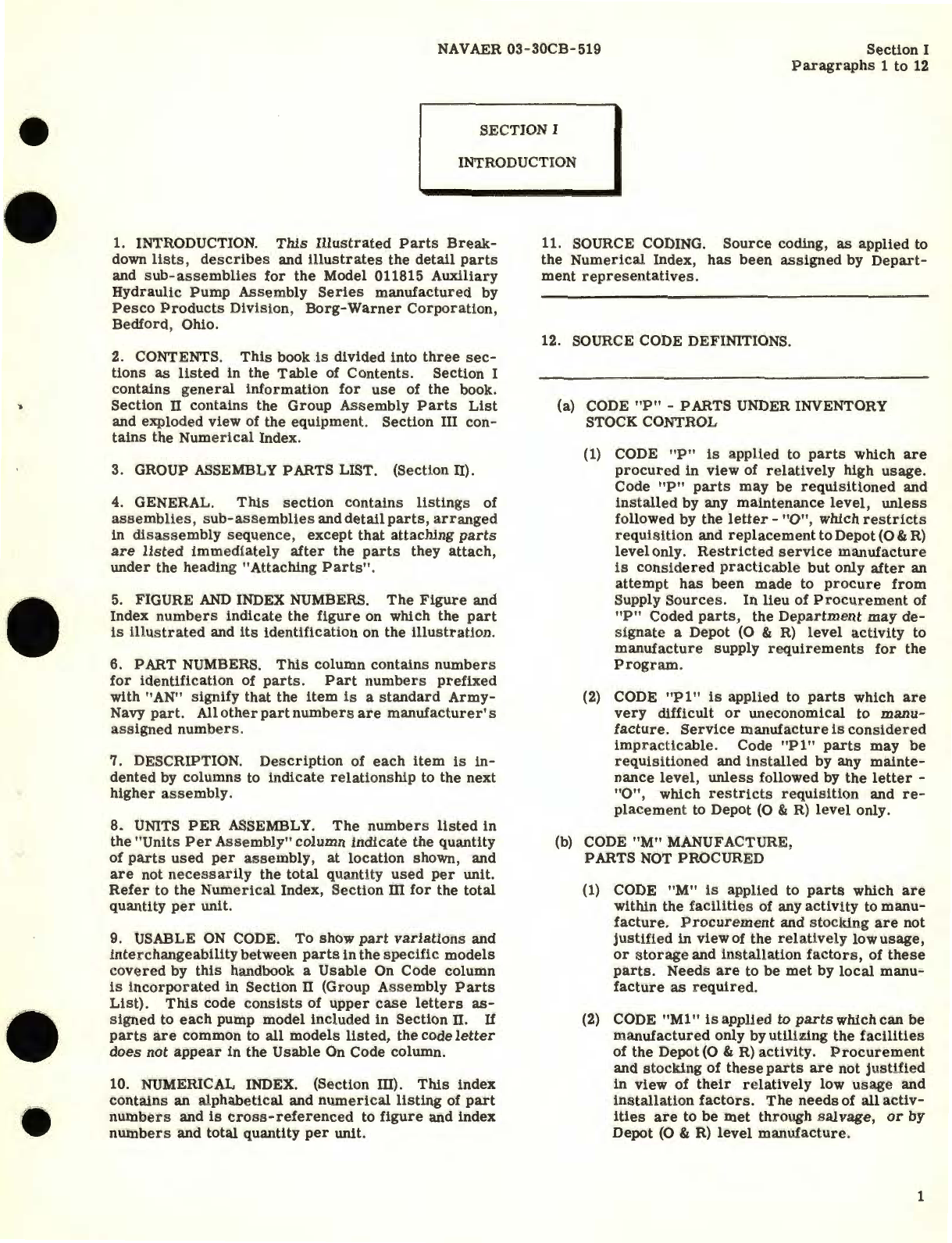 Sample page 5 from AirCorps Library document: Illustrated Parts Breakdown for Auxiliary Hydraulic Pump Assembly 011815 Series