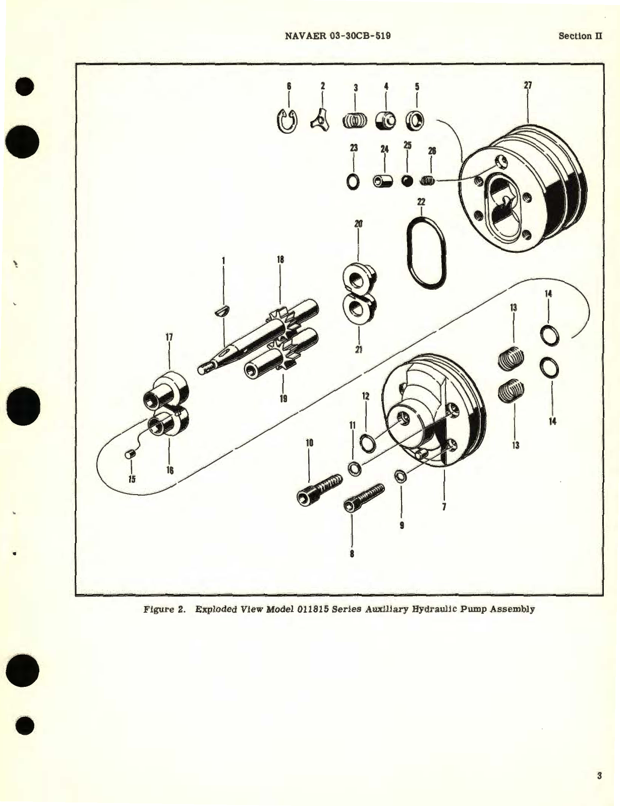 Sample page 7 from AirCorps Library document: Illustrated Parts Breakdown for Auxiliary Hydraulic Pump Assembly 011815 Series