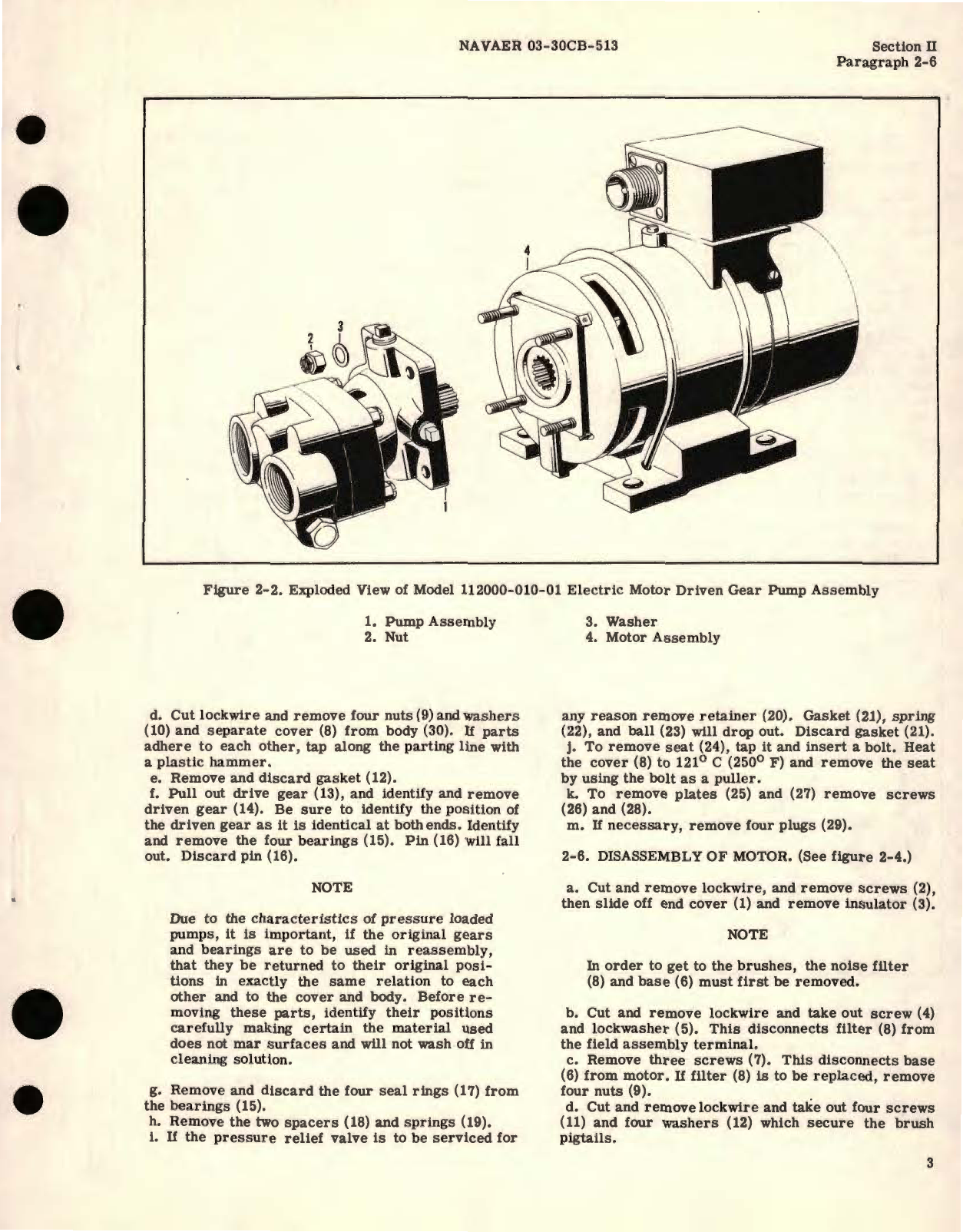 Sample page 7 from AirCorps Library document: Overhaul Instructions for Electric Motor Driven Gear Pumps Model 112000 Series 