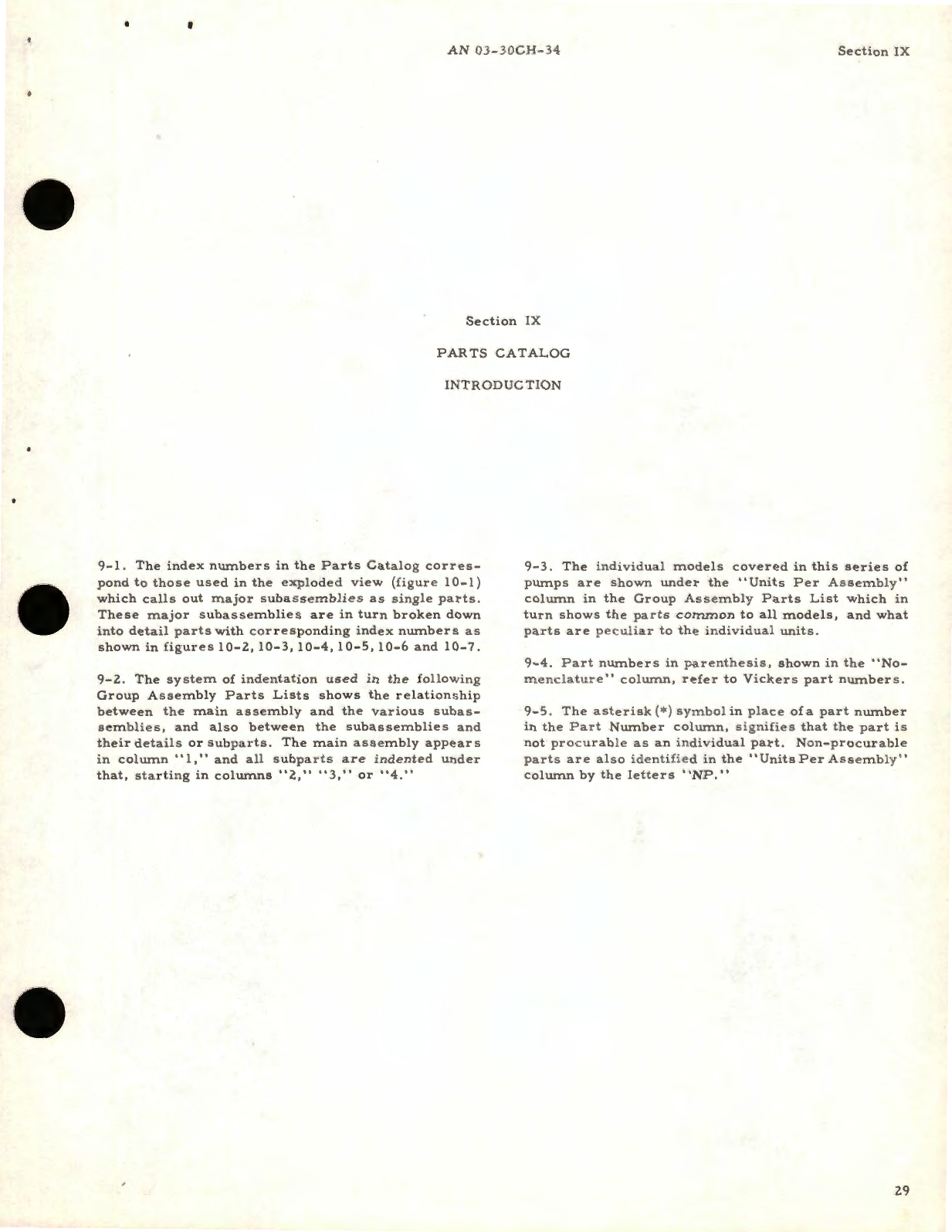 Sample page 7 from AirCorps Library document: Operation Service and Overhaul Instructions with Parts Catalog for Variable Delivery Pump AA-20500, AA-20508, AA-20551, AA-20505, AA-20550