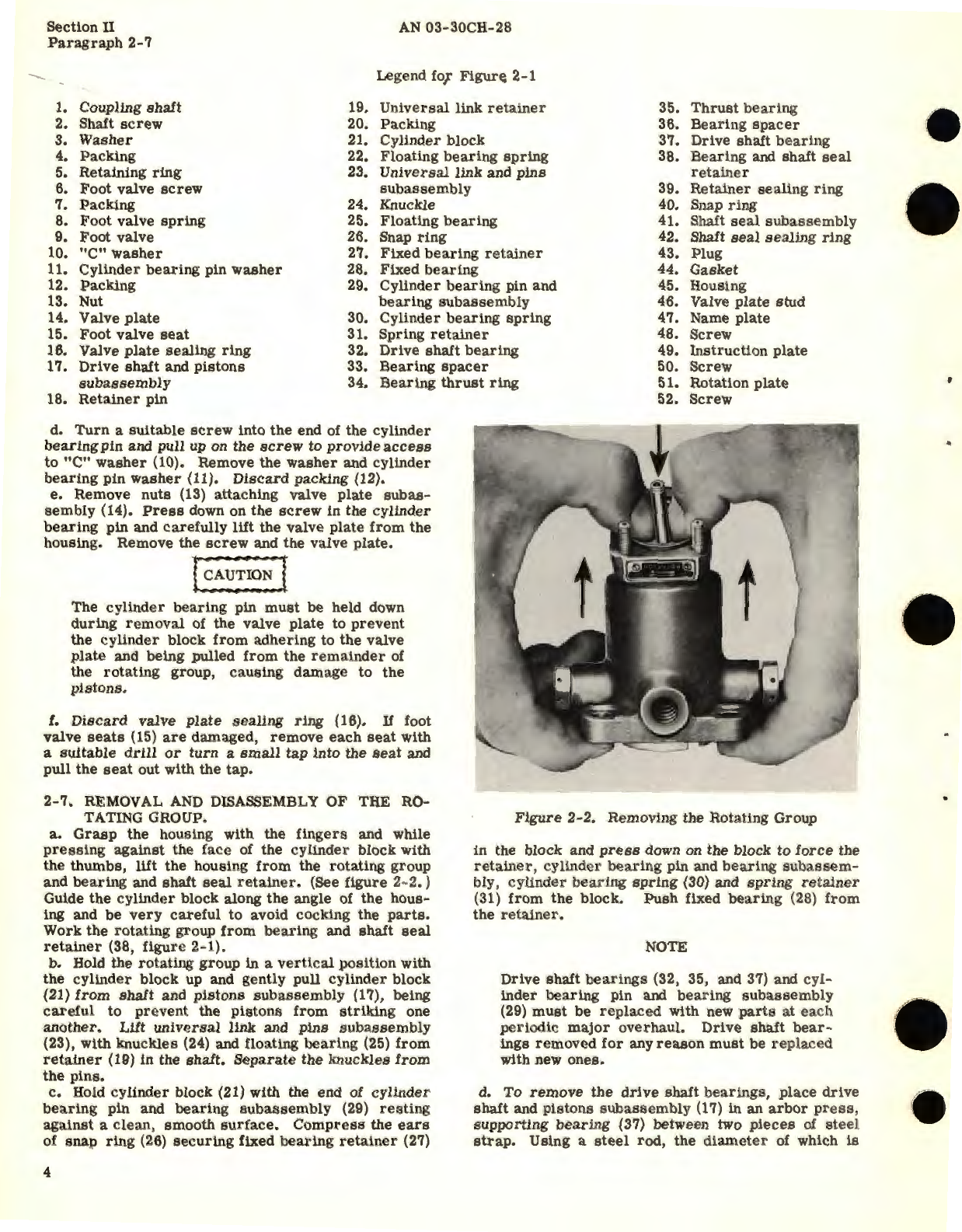 Sample page 9 from AirCorps Library document: Overhaul Instructions for Constant Displacement Hydraulic Pumps Part No. PF-3906-2 Series