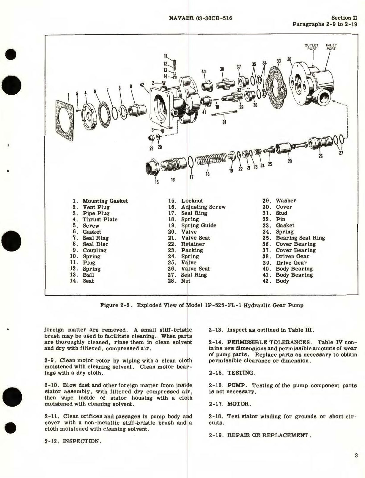 Sample page 7 from AirCorps Library document: Overhaul Instructions for Electric Motor-Driven Hydraulic Gear Pump Model 111775 