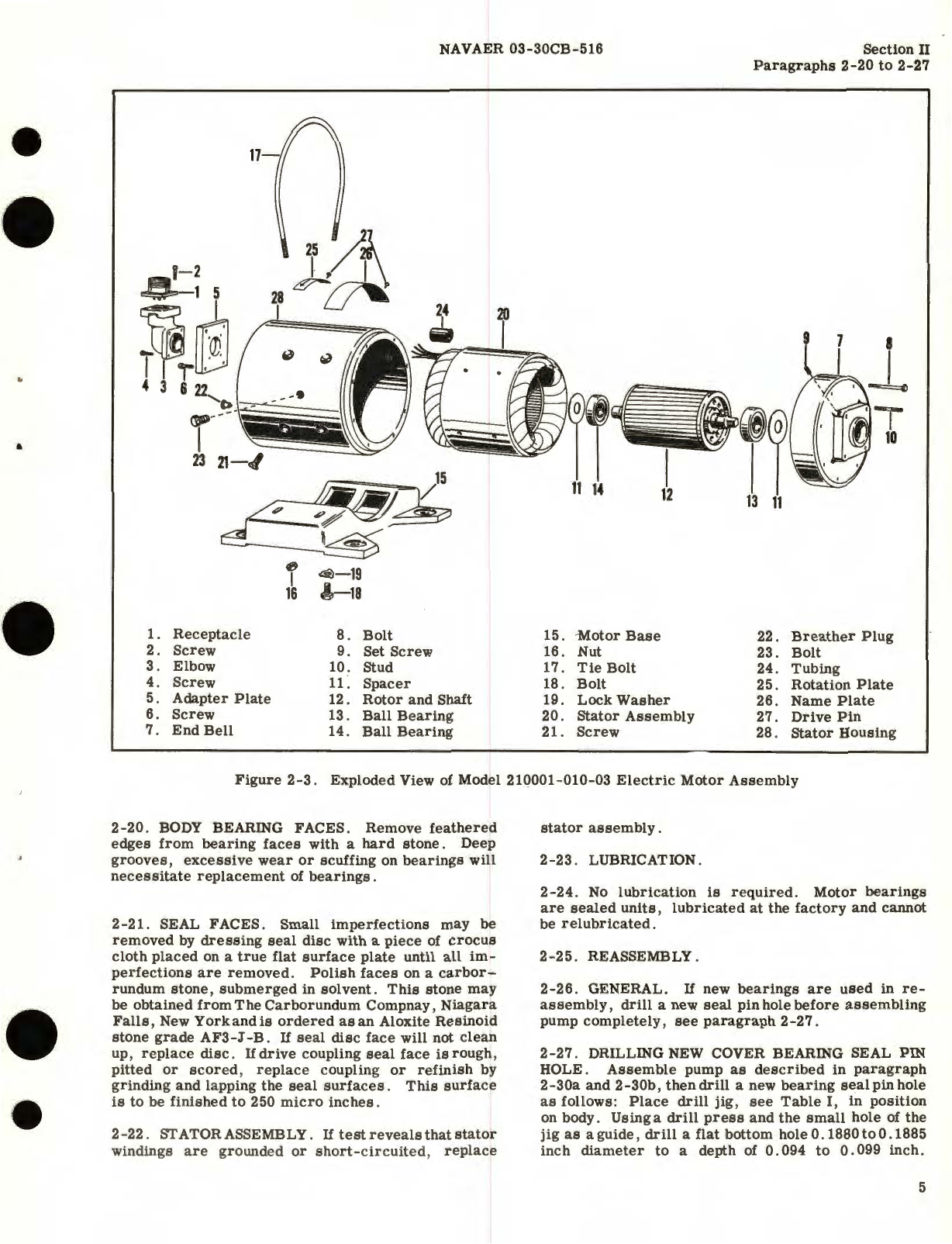 Sample page 9 from AirCorps Library document: Overhaul Instructions for Electric Motor-Driven Hydraulic Gear Pump Model 111775 