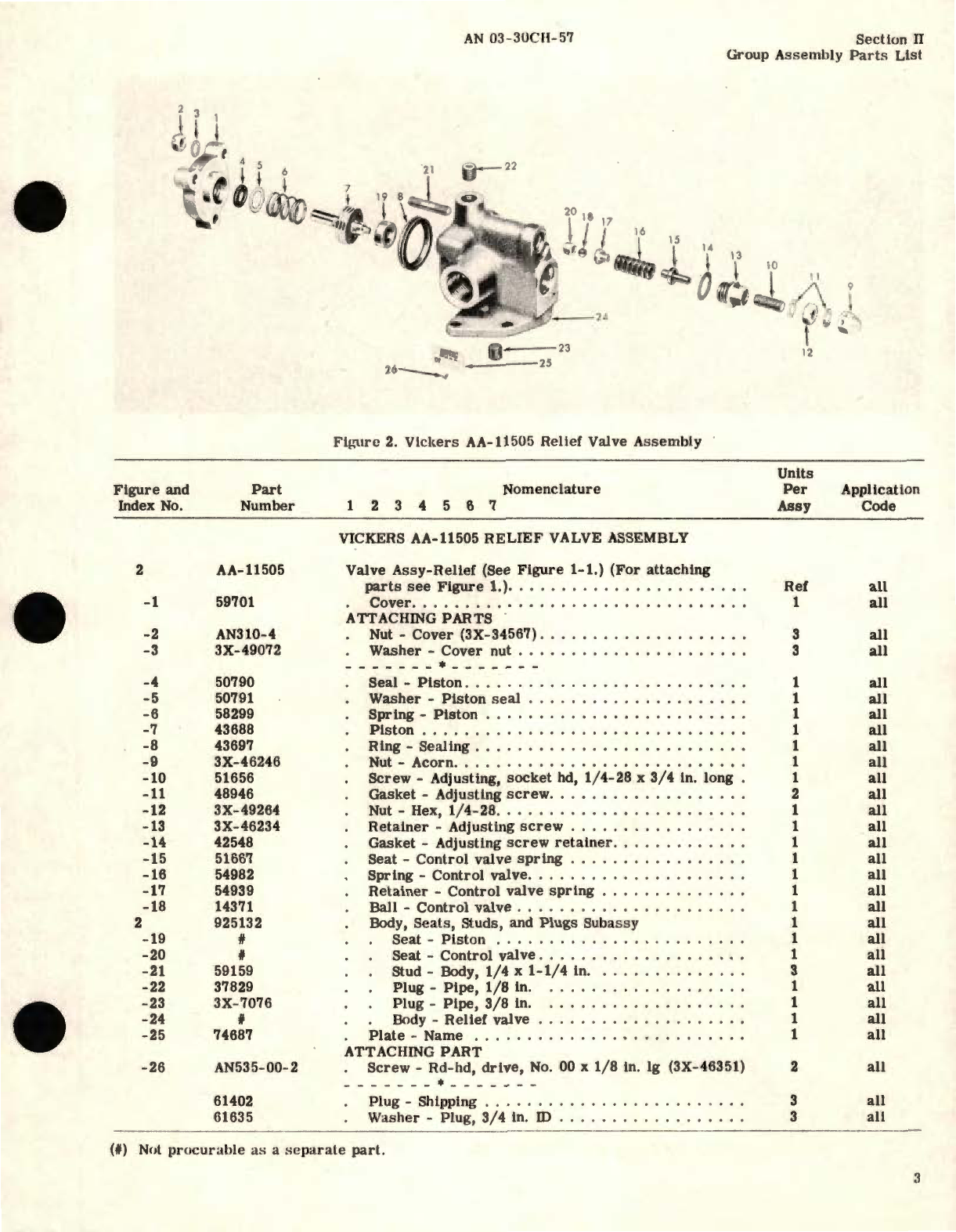 Sample page 5 from AirCorps Library document: Parts Catalog for Reservoir and Relief Valve Assembly AA-40200 (E-8266) and AA-40200-A