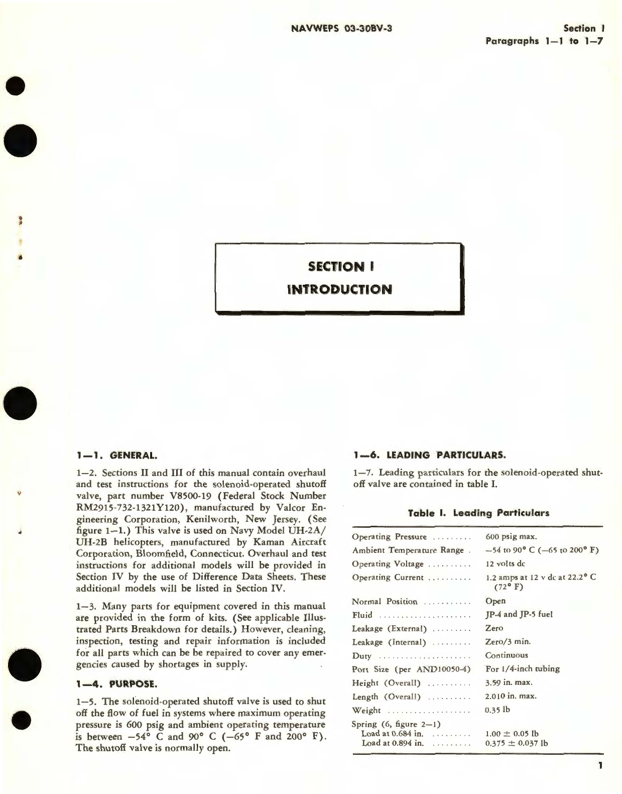 Sample page 5 from AirCorps Library document: Overhaul Instructions for Solenoid-Operated Shutoff Valve Part No. V8500-19 