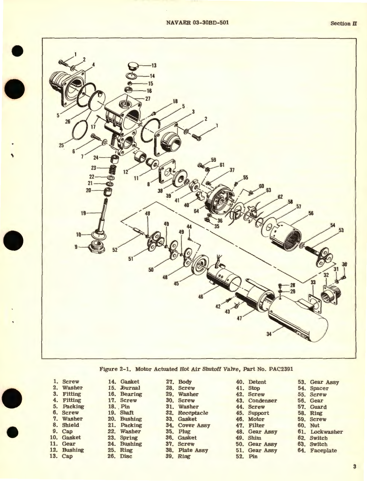 Sample page 7 from AirCorps Library document: Overhaul Instructions for Motor Actuated Hot Air Shutoff Valves Part No. PAC2391, PAC2393 