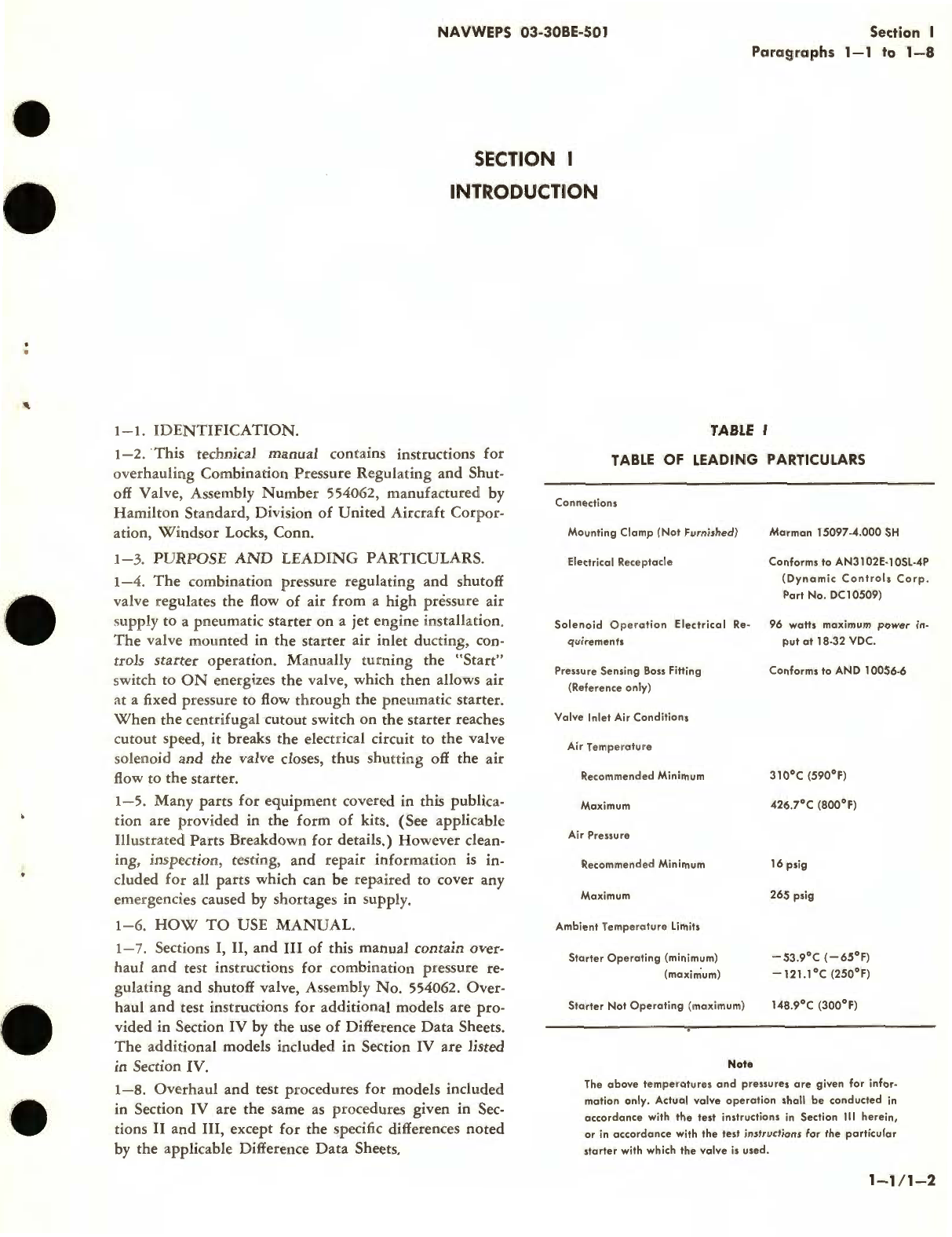 Sample page 5 from AirCorps Library document: Overhaul Instructions for Combination Pressure Regulating and Shut Off Valve Assembly No. 554062, 599138 