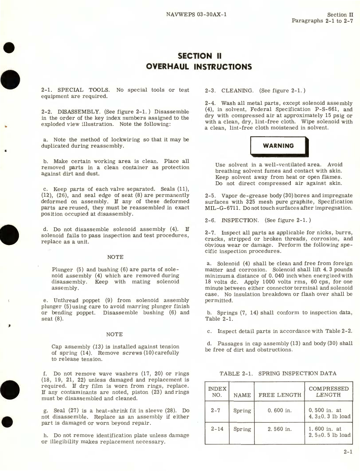 Sample page 7 from AirCorps Library document: Overhaul Instructions for Solenoid Valve Assemblies Anti-Icing Air Shutoff, Part No. 35-589 and Nacelle Air Preheat, Part No. 35-591